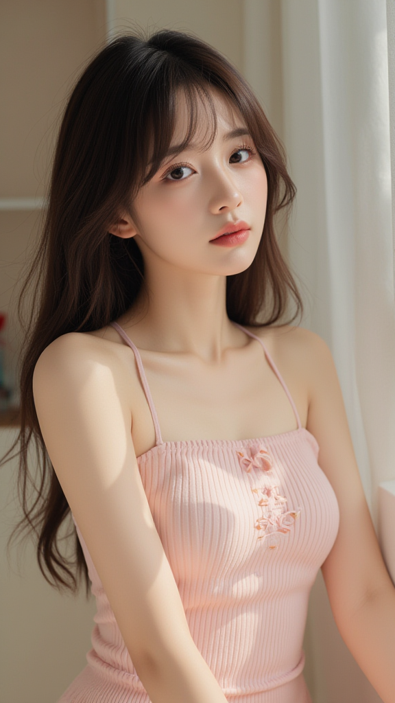 吊带上衣女孩