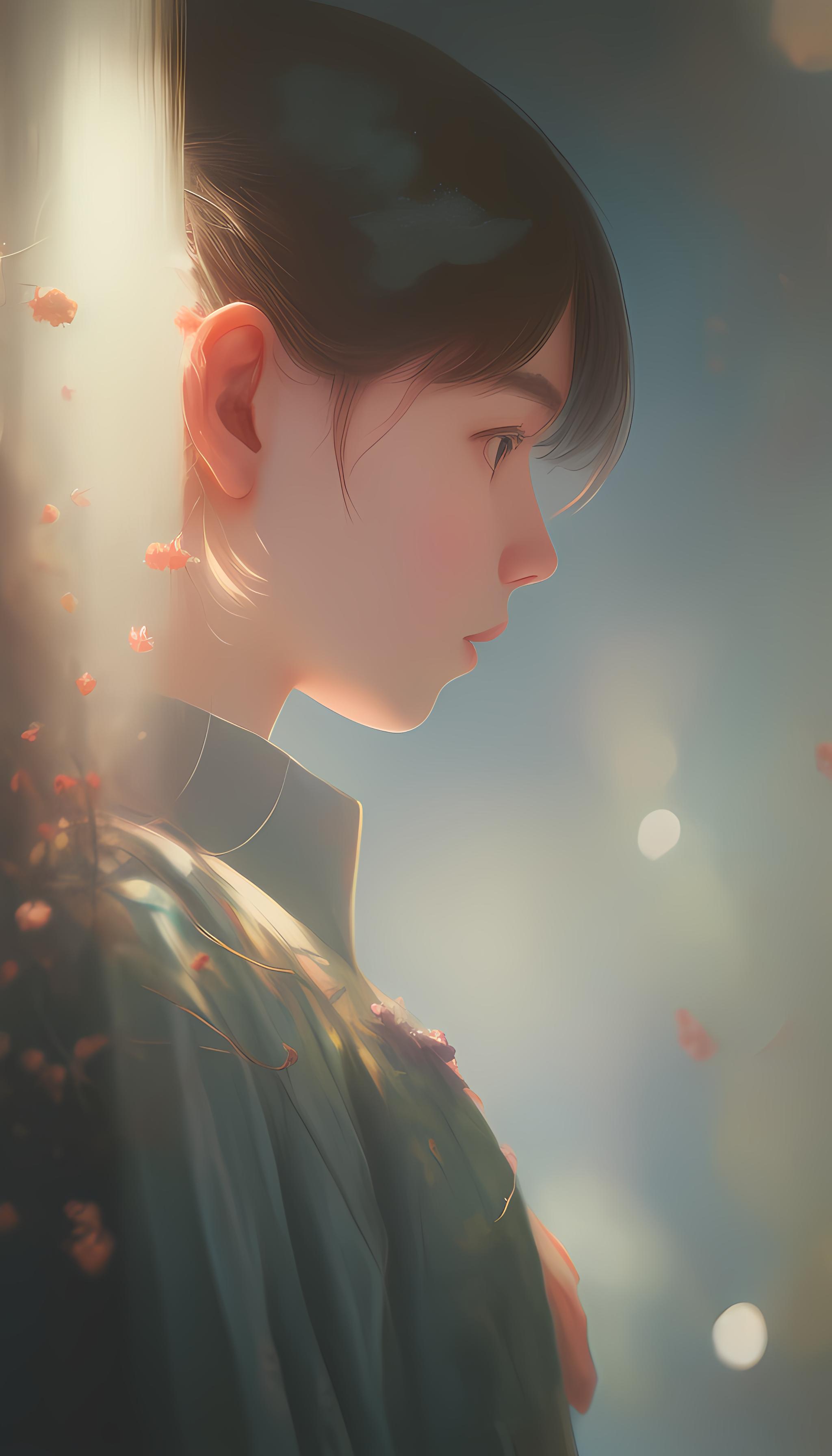 花与少女