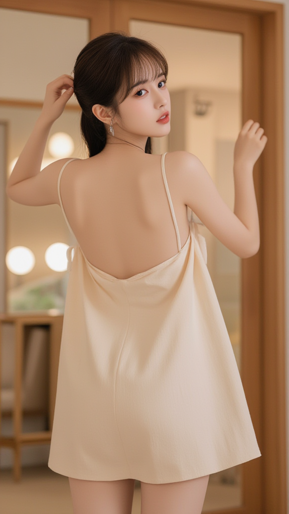 露背装女孩