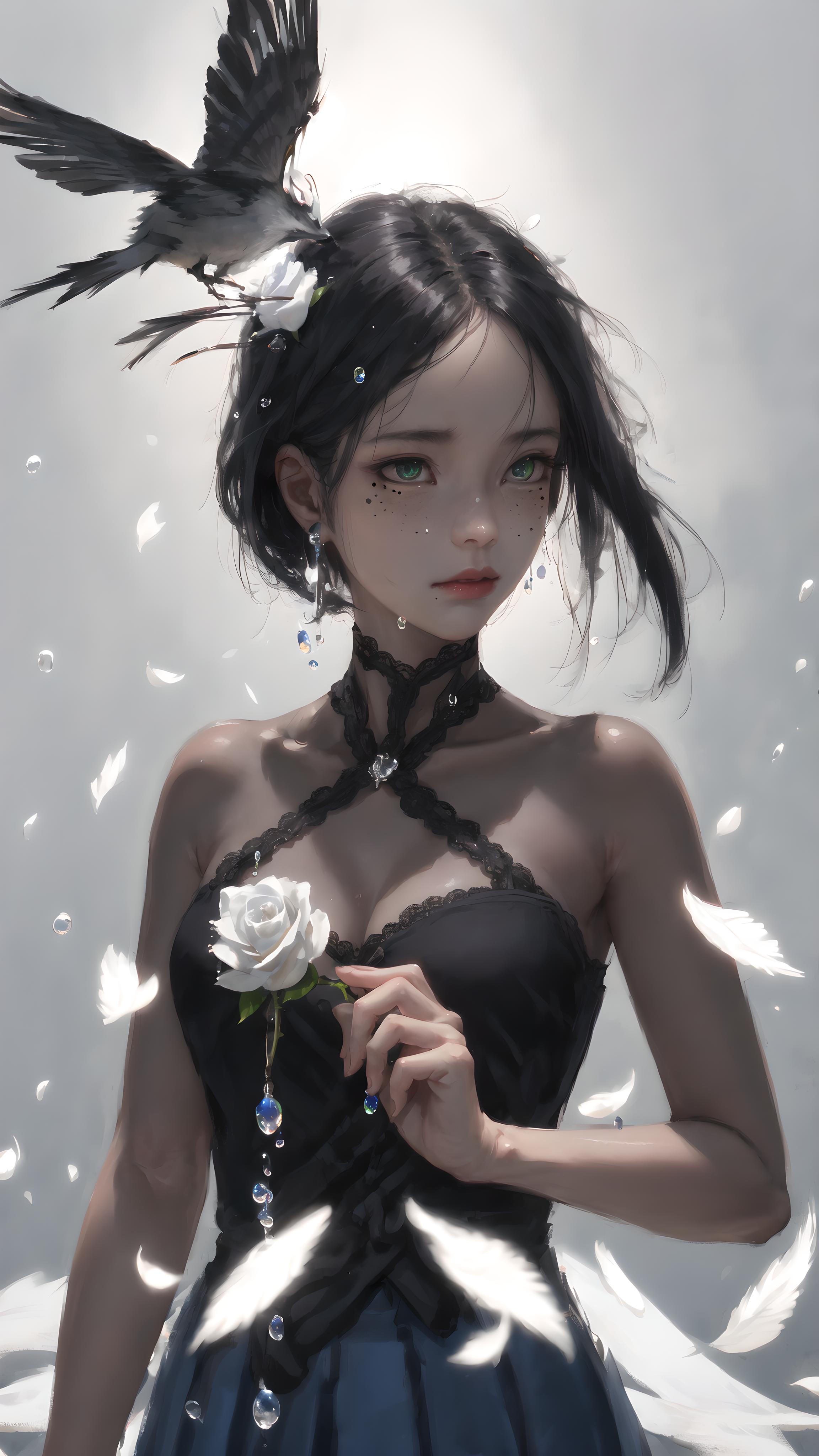 持花少女