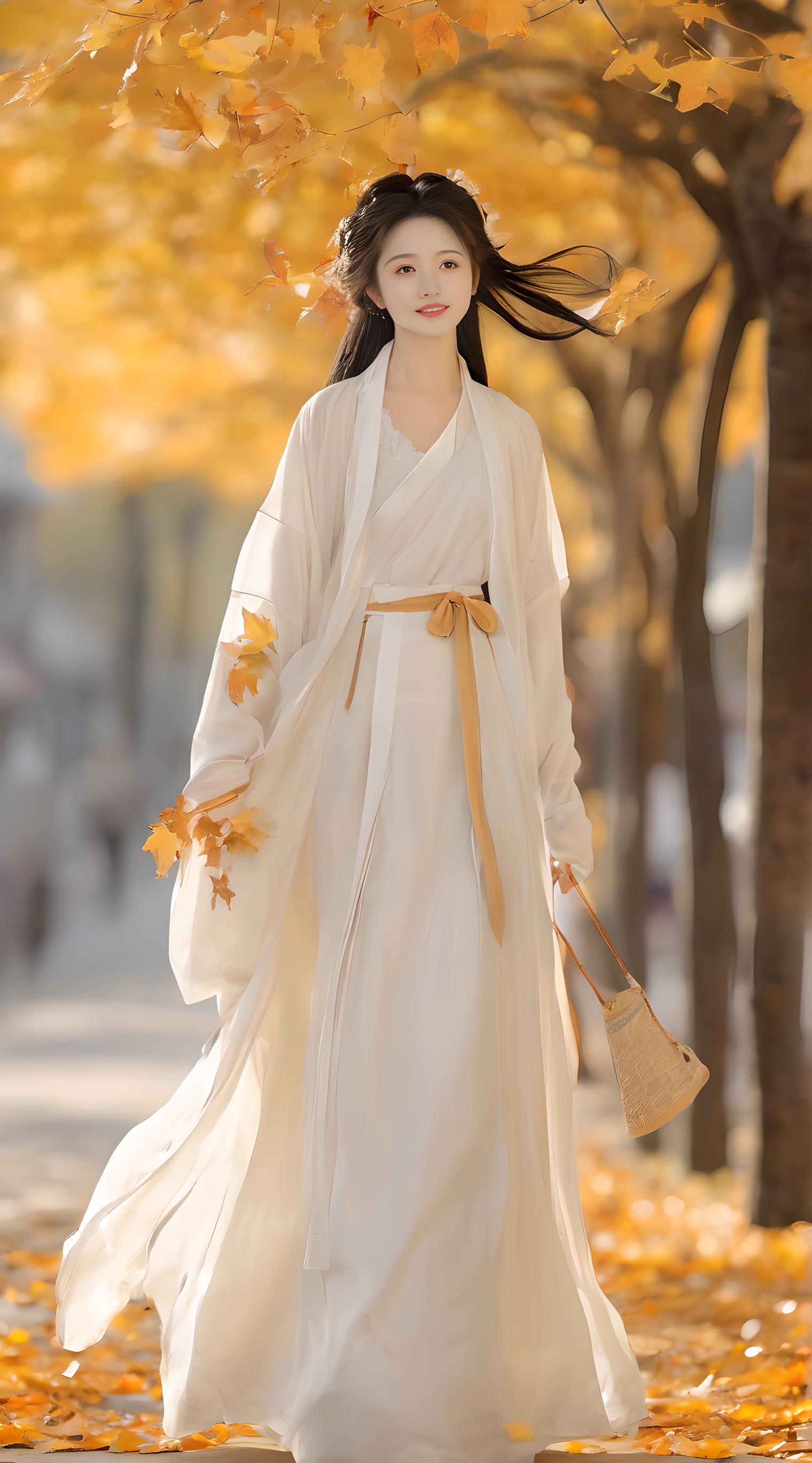 秋叶美女