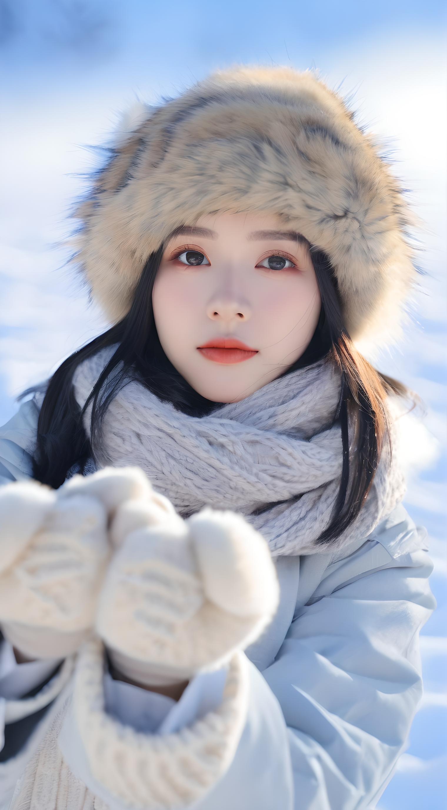 雪地女孩