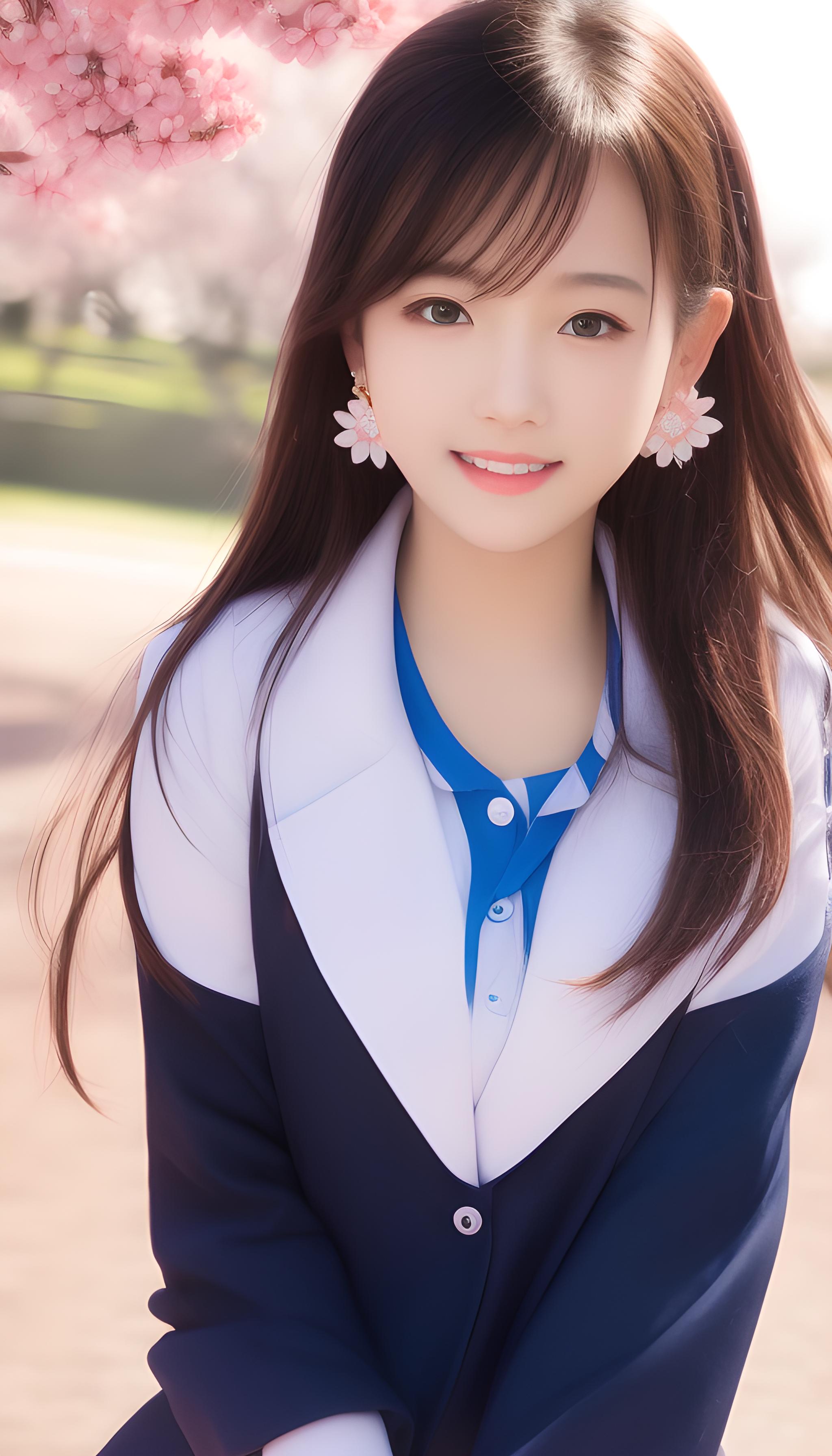 校服清纯美女