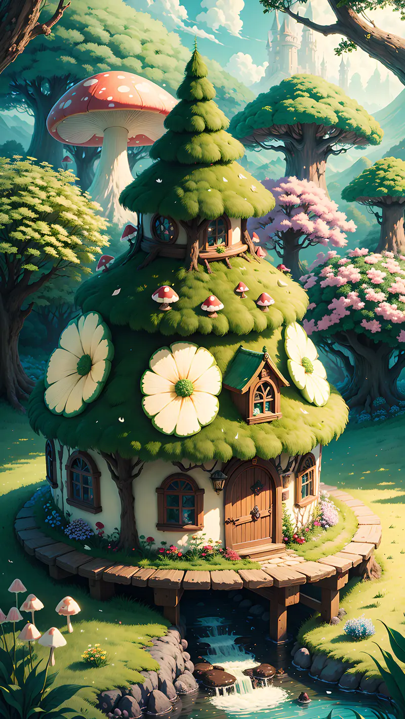 可爱的森林小房子