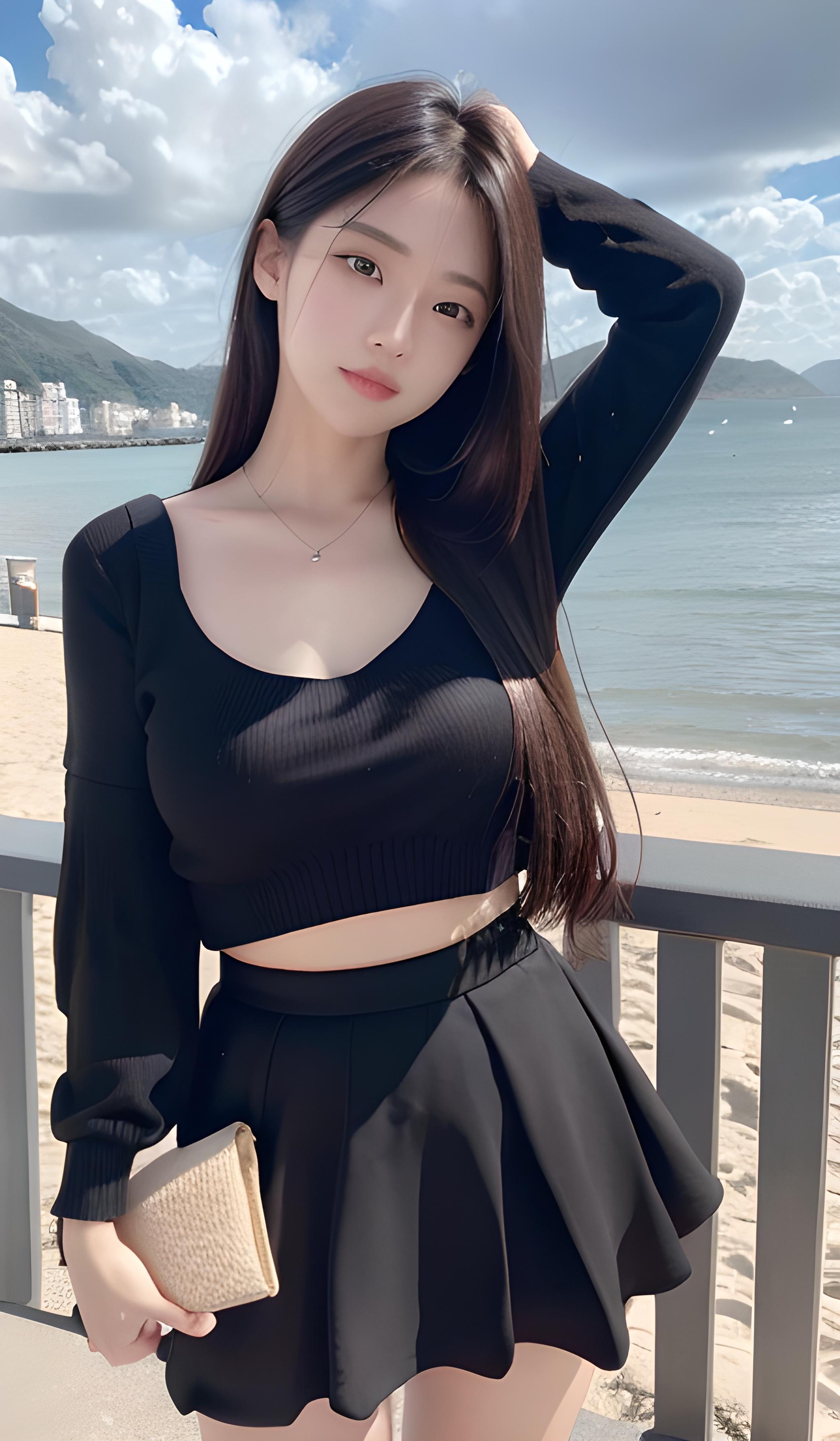 海边美女