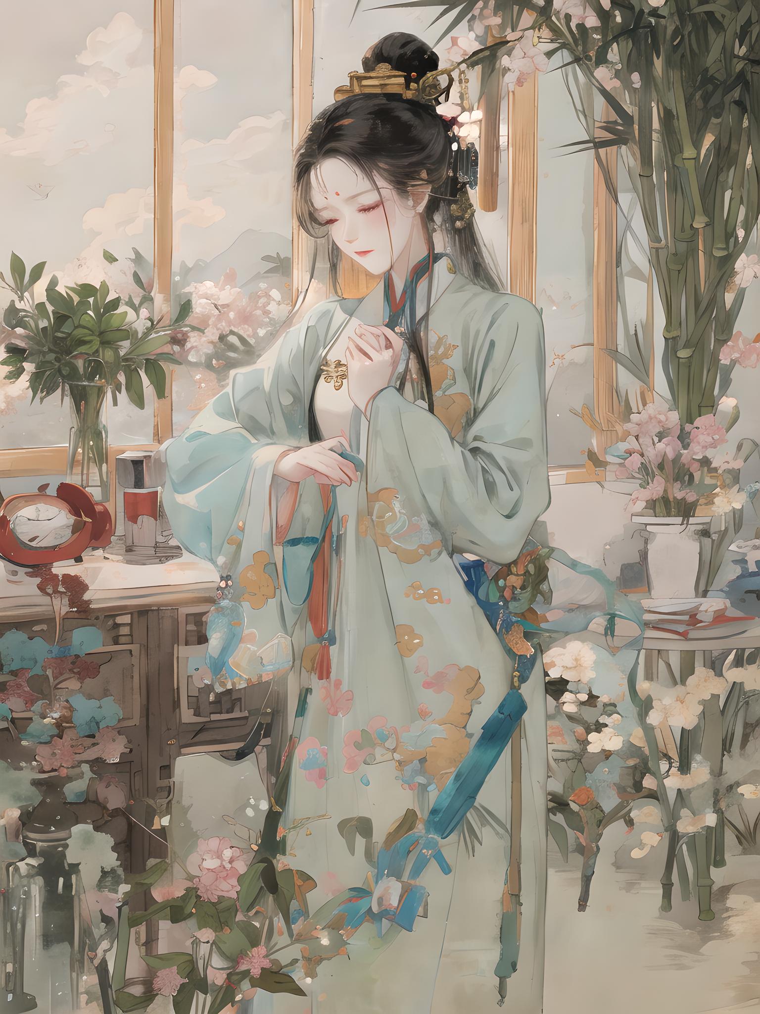 中国古装美人插画