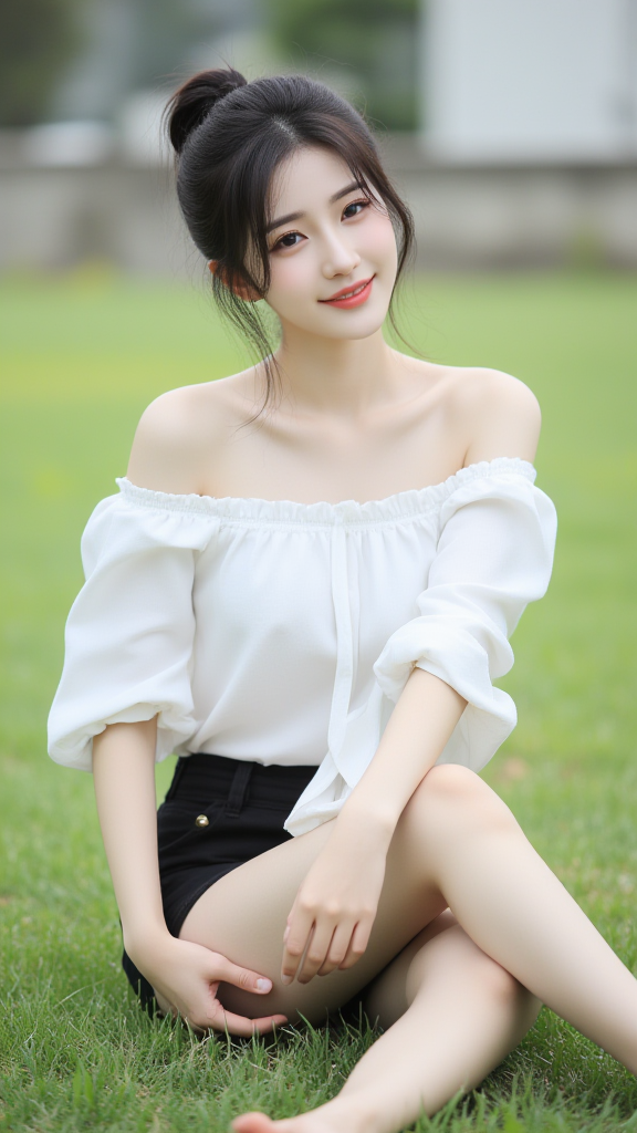 丸子头女孩