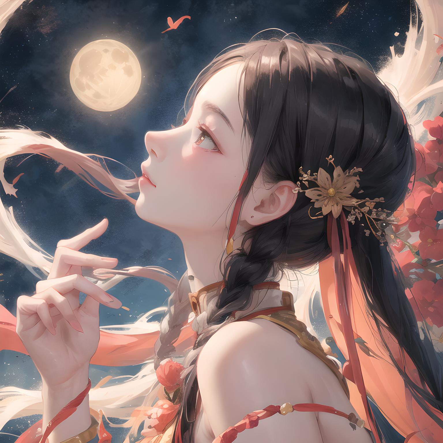 中秋头像   月是故乡明