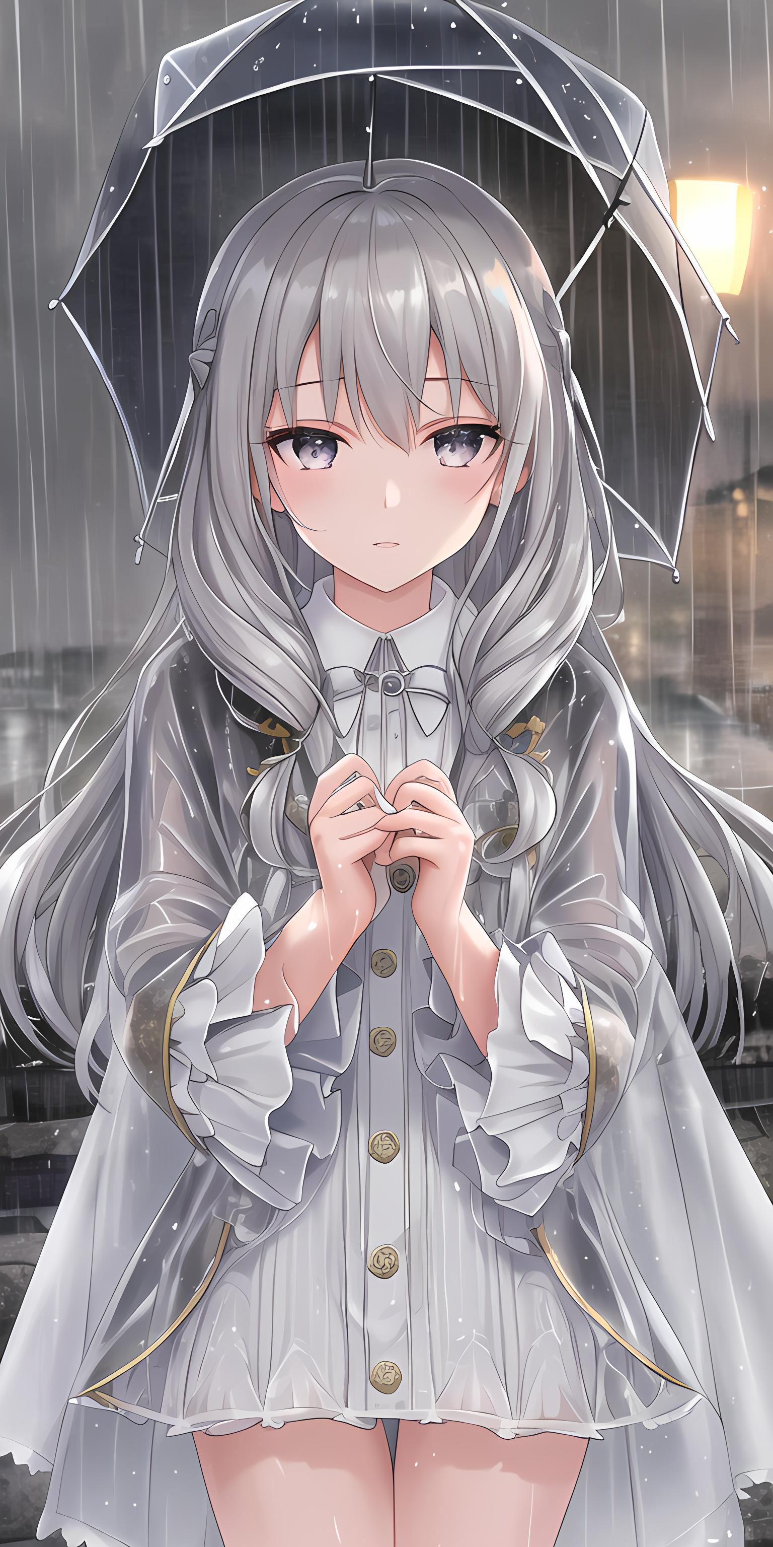 雨中少女