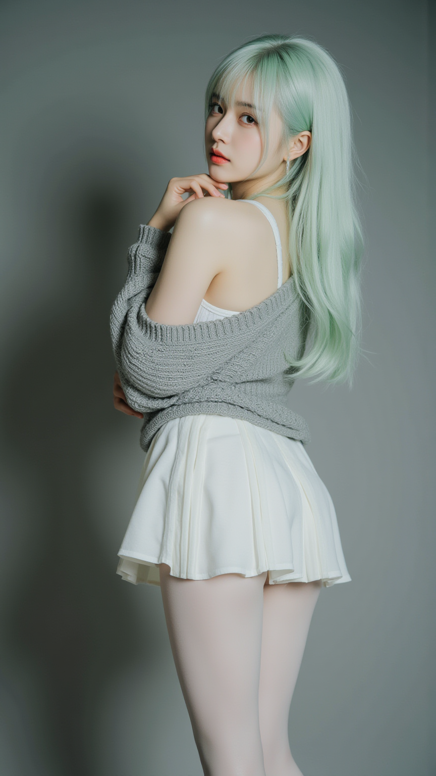 绿发女孩