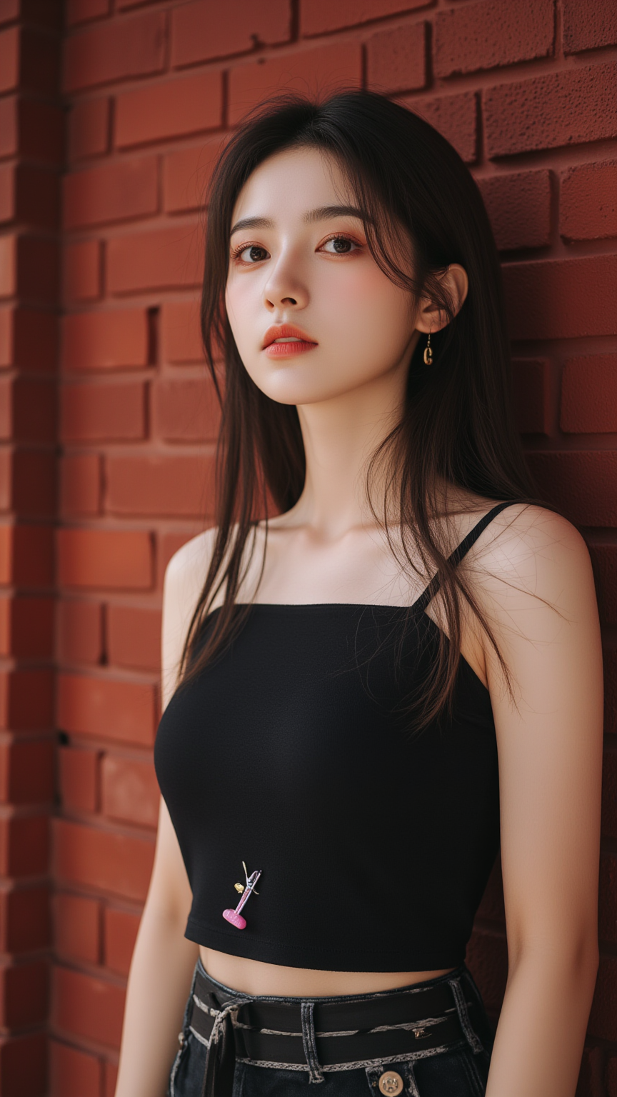吊带上衣女孩