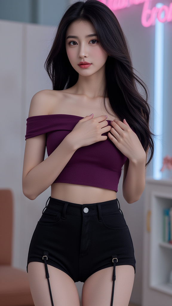 露肩女孩