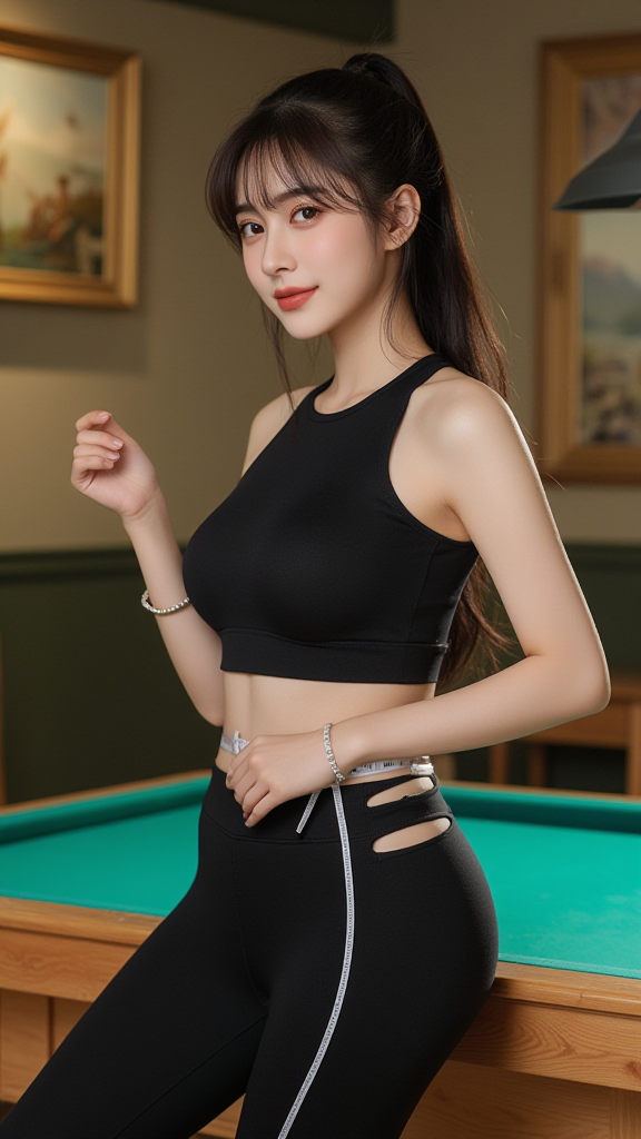 运动裤女孩