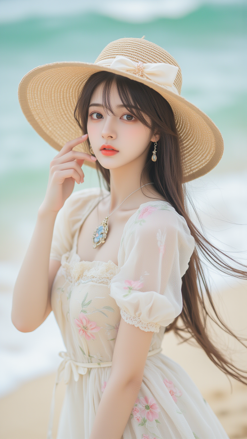 海边美女