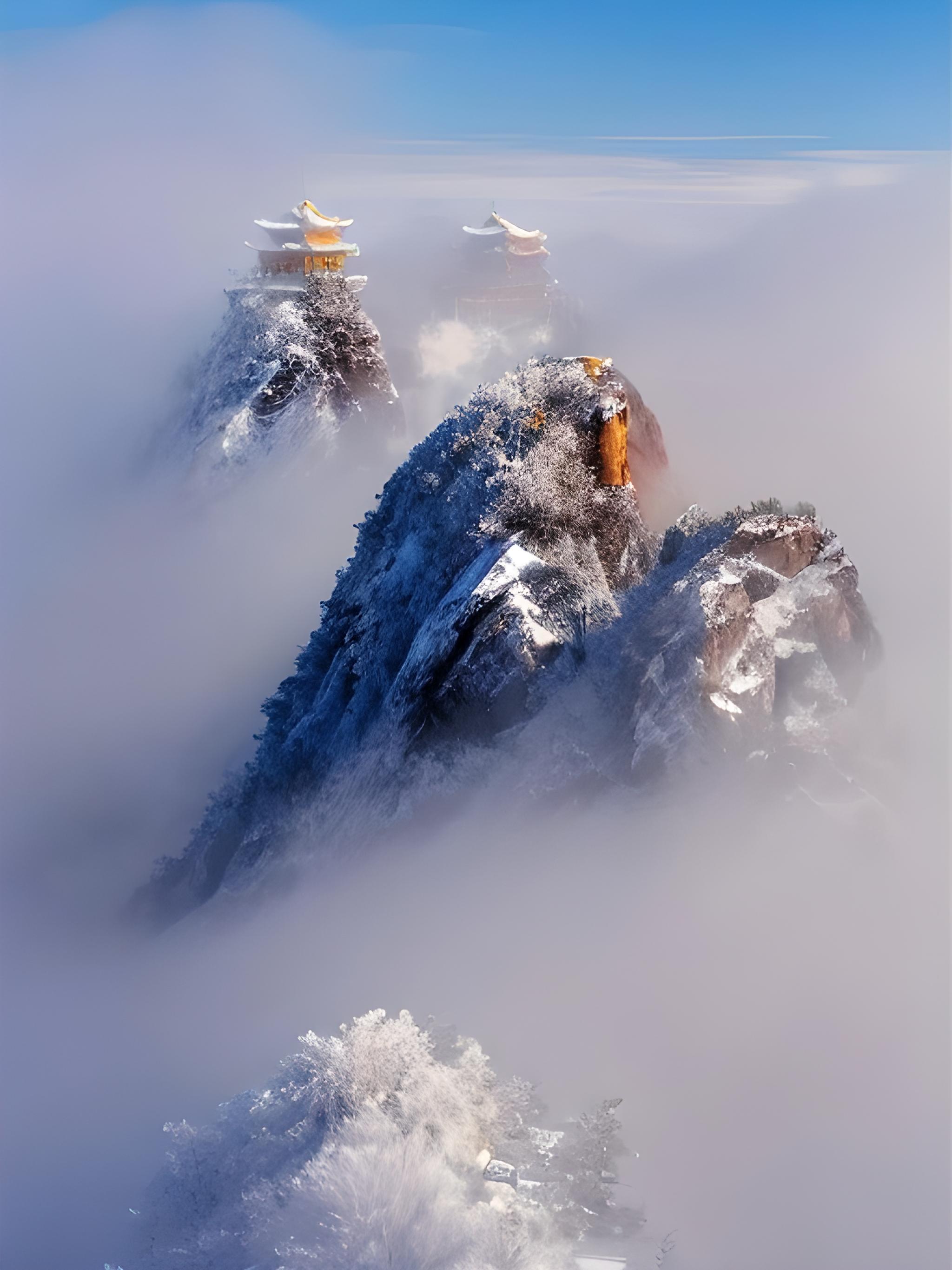 老君山雪景