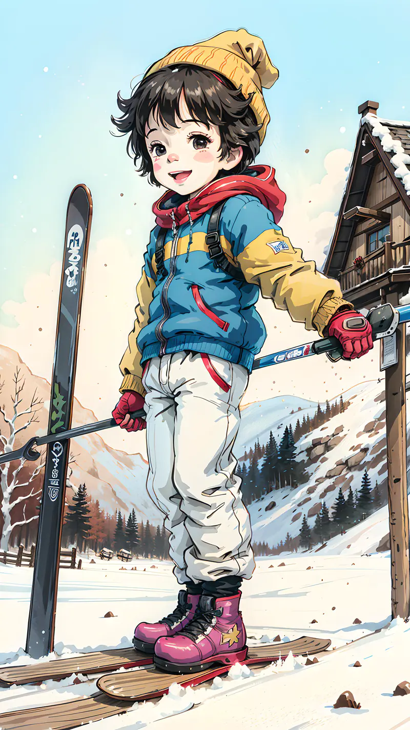 爱滑雪的男孩子