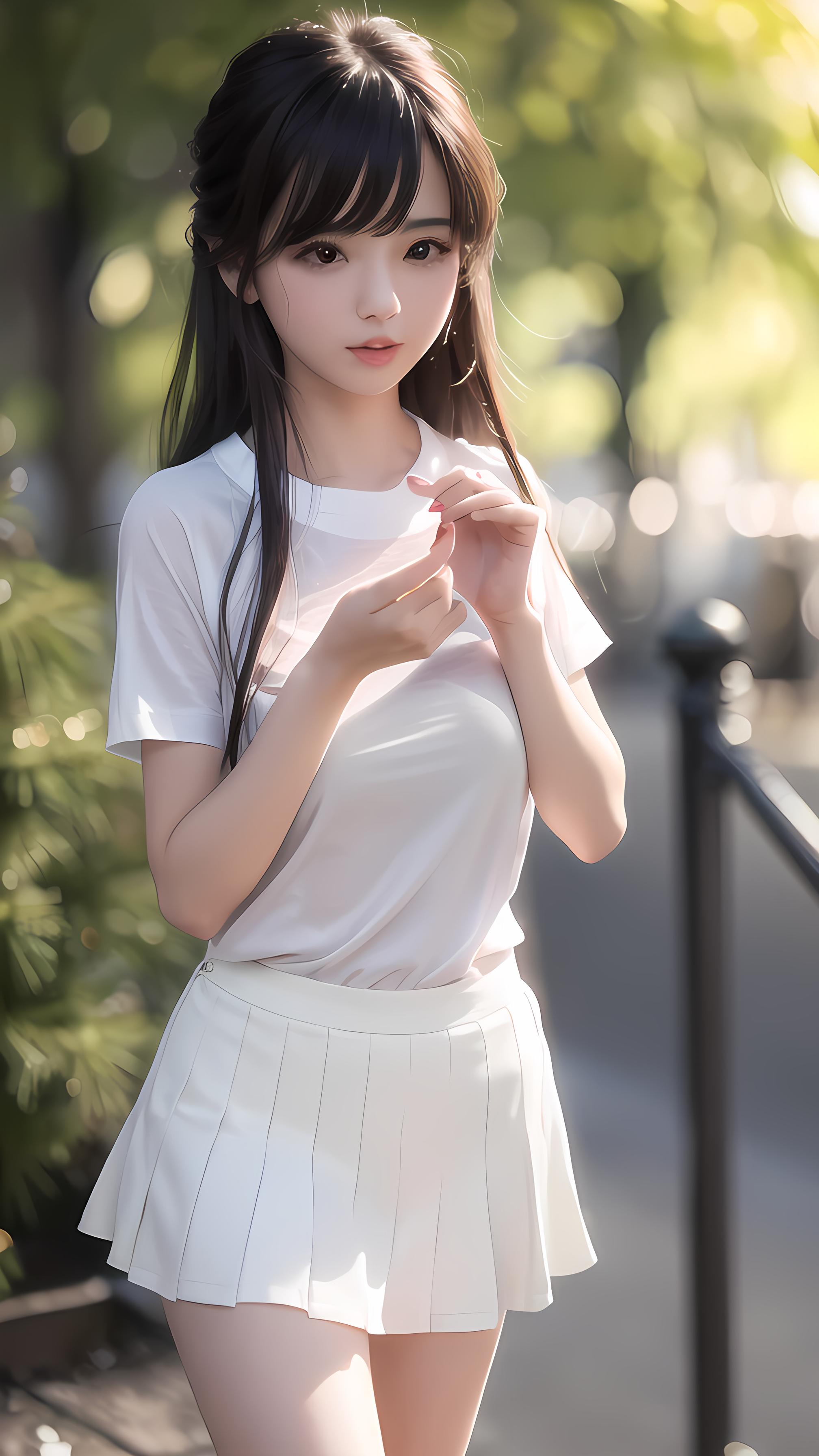 白衣少女