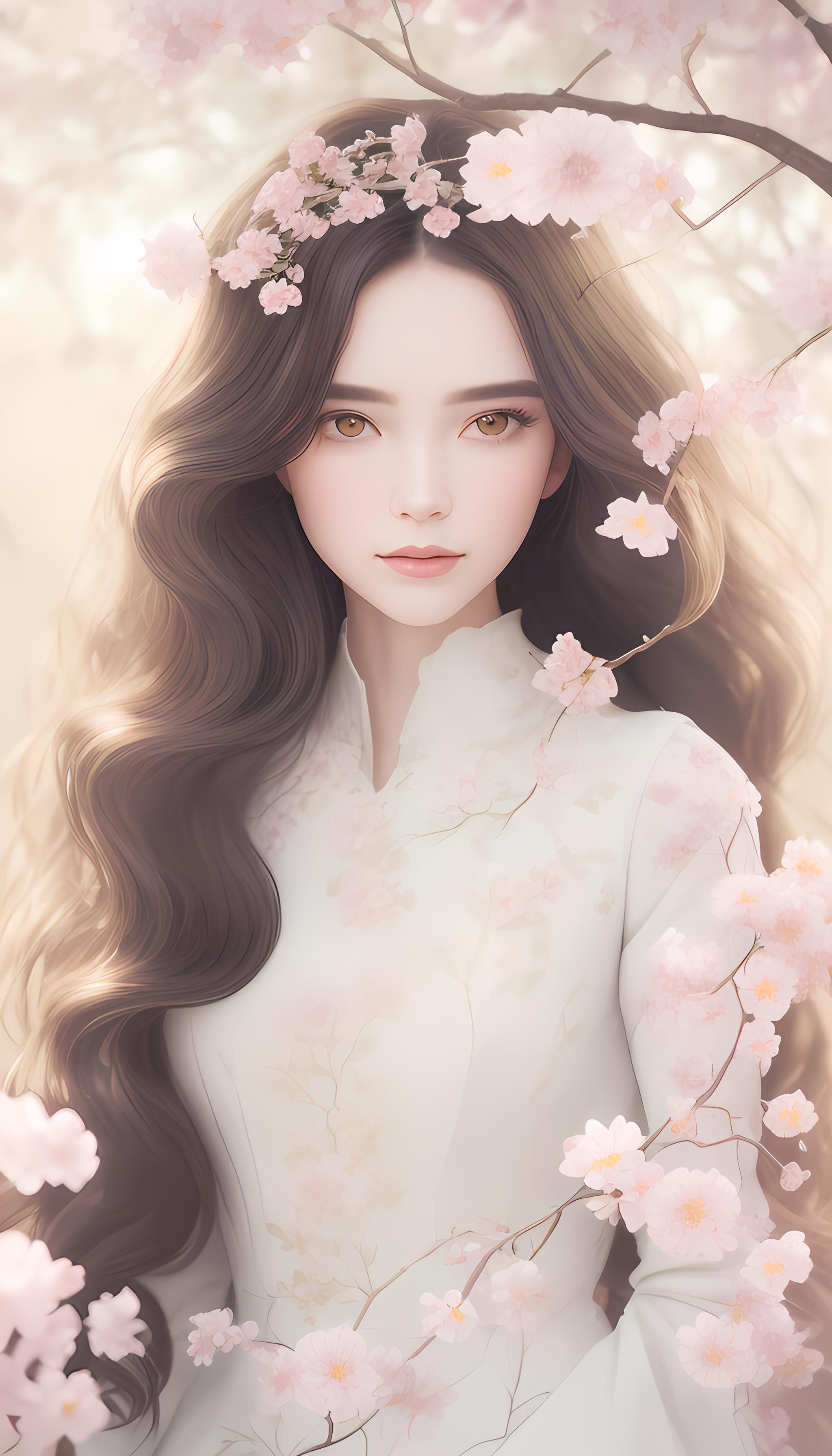 花与少女