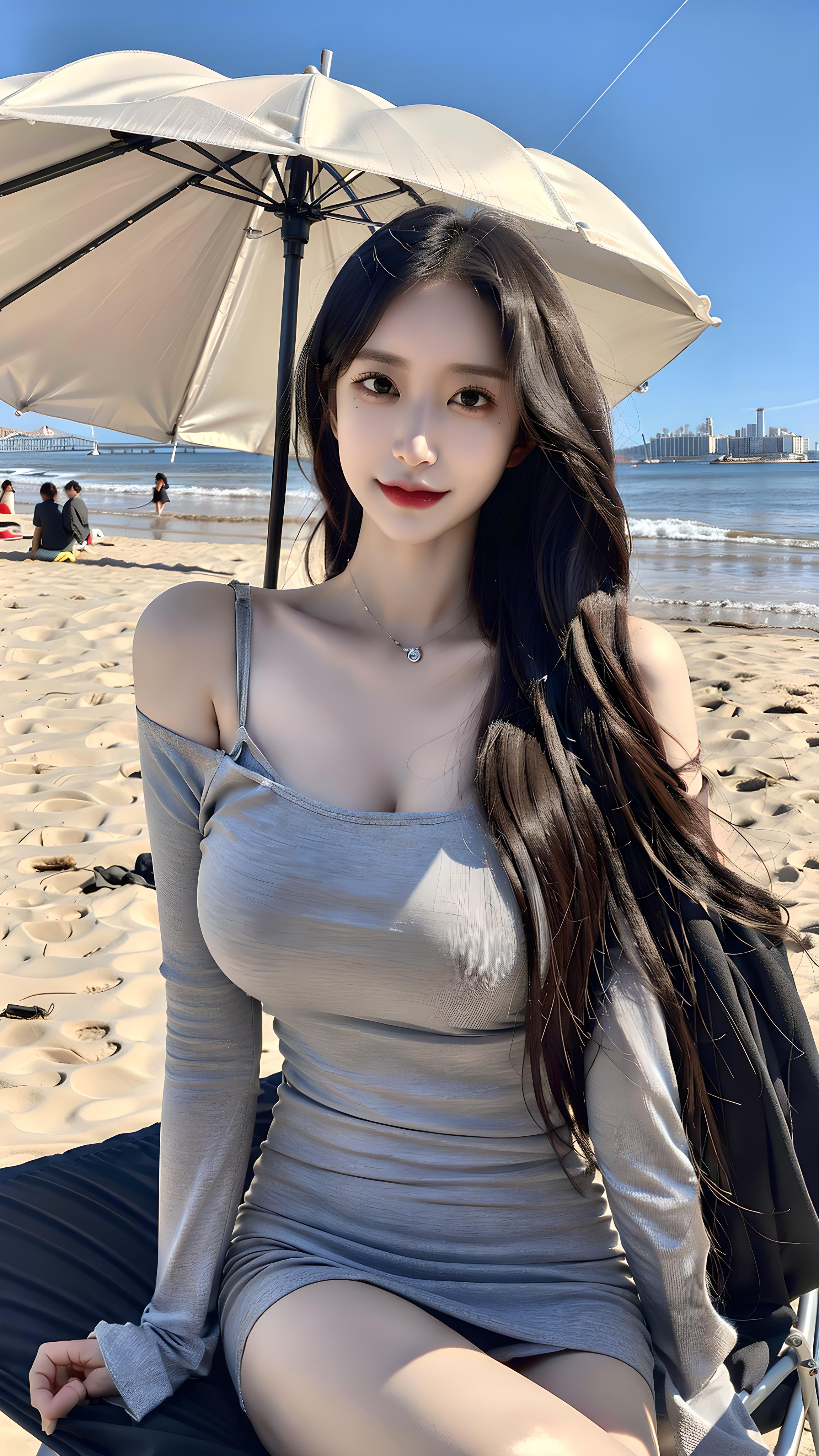 海边美女