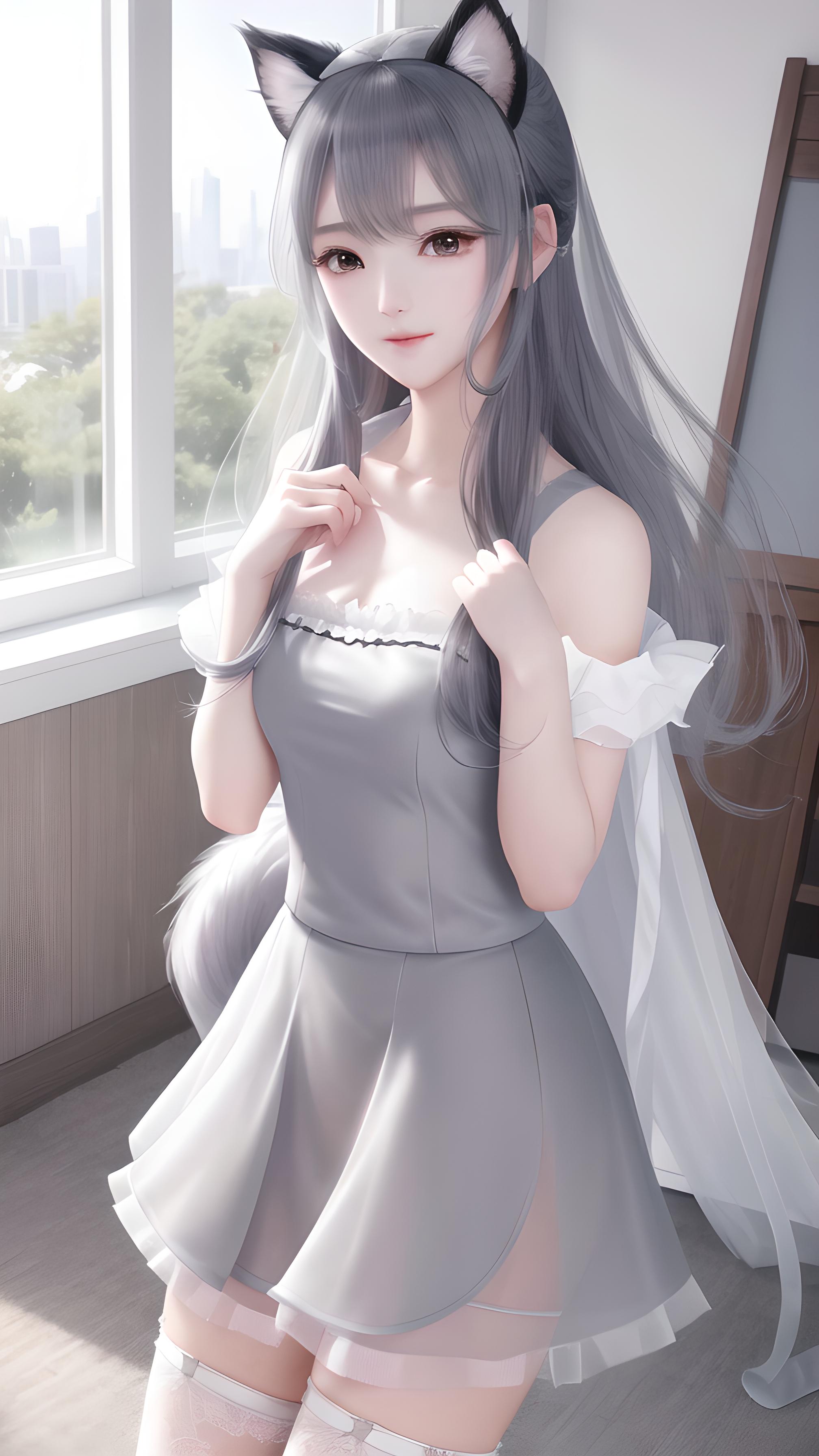 清纯猫耳小女友
