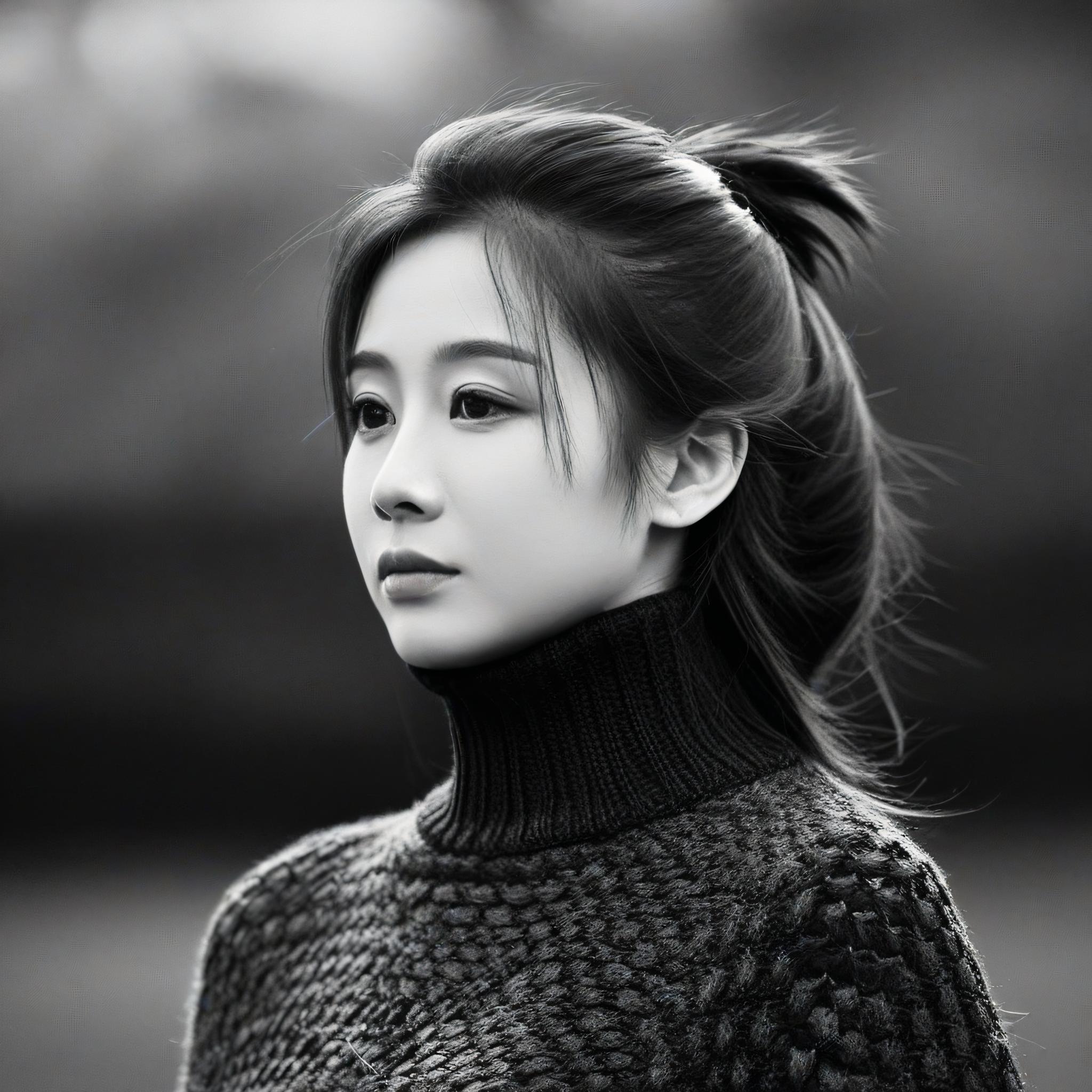 黑白艺术照-女性的力量