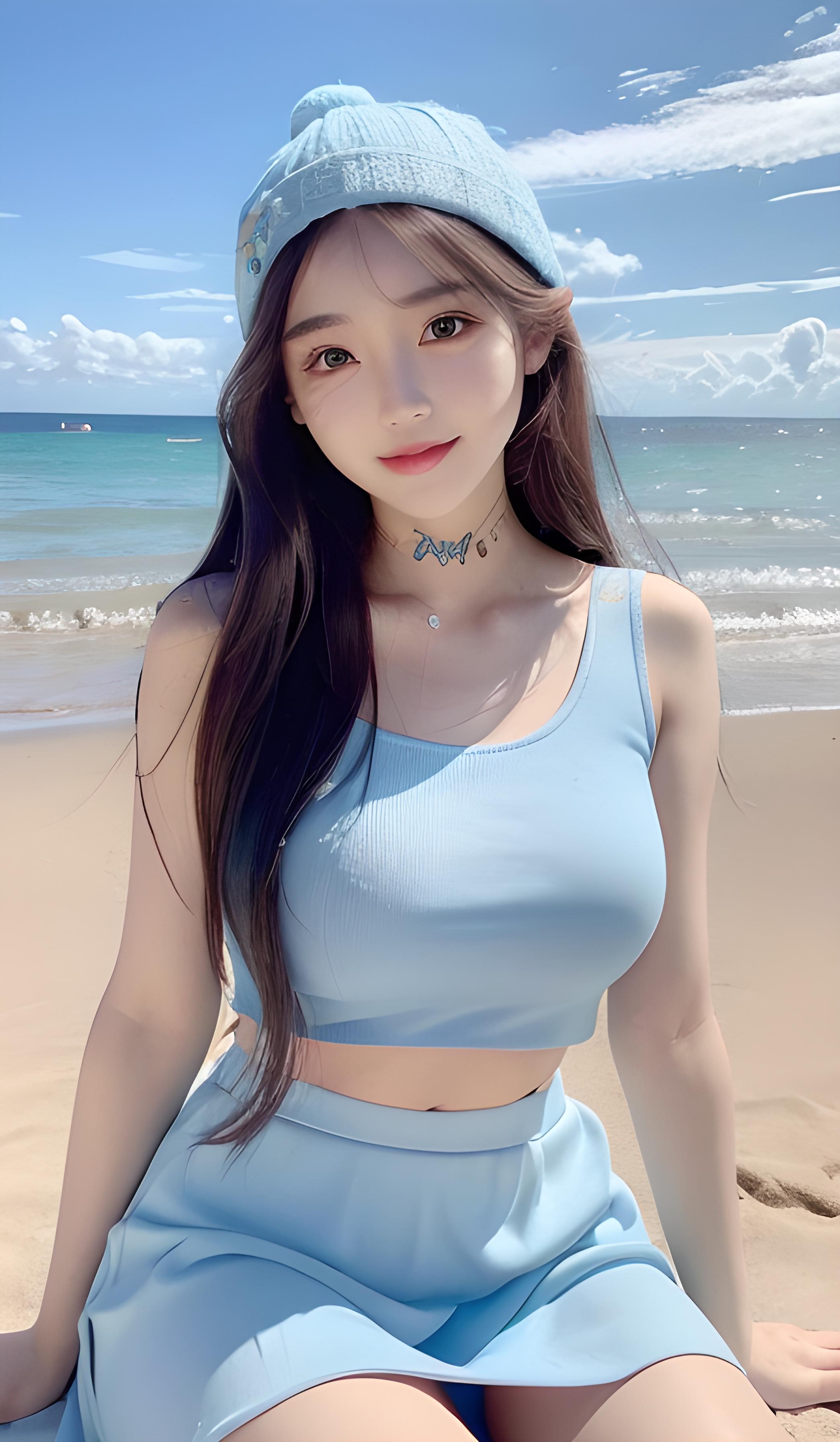 海滩美女