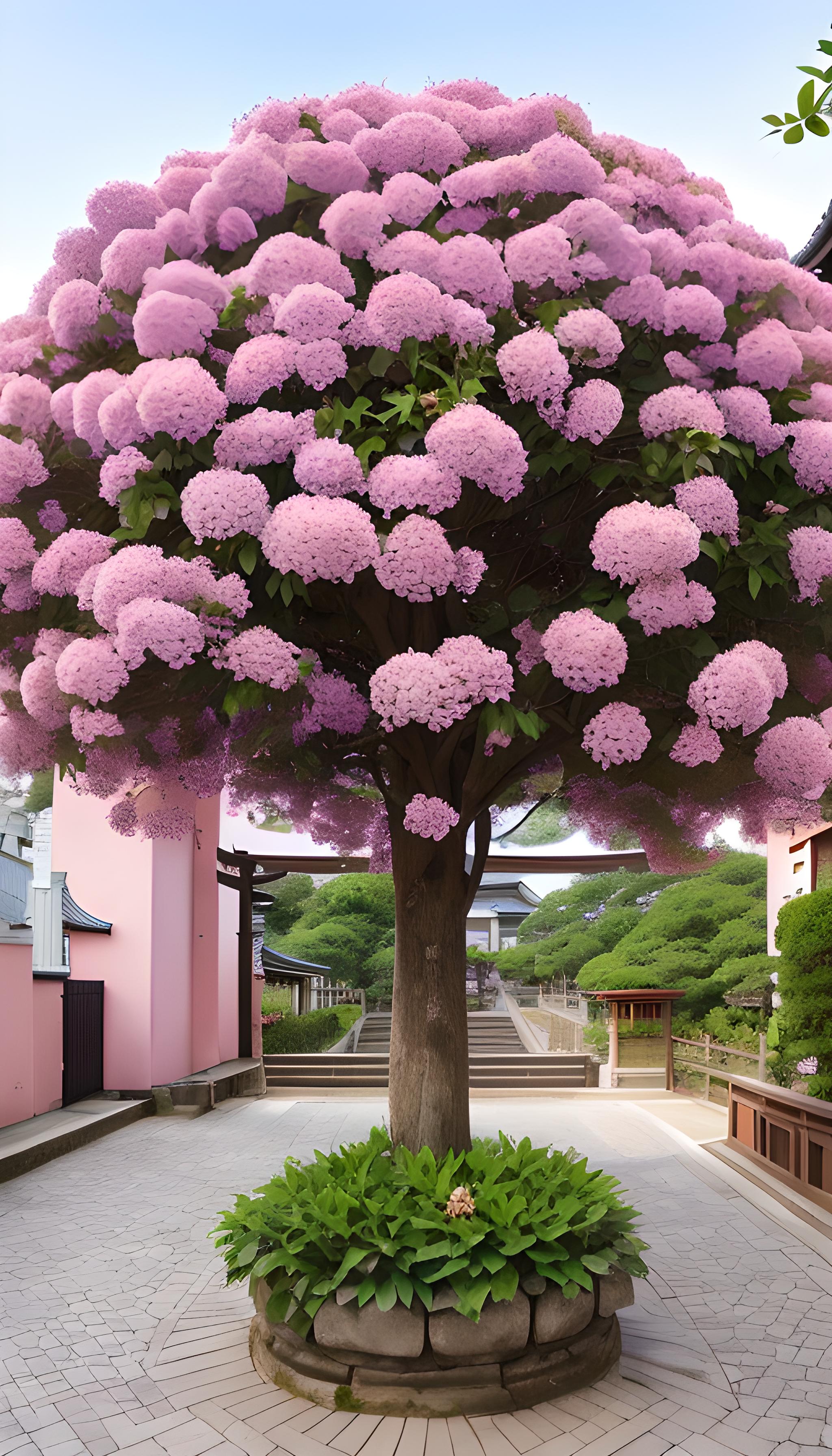 粉色花