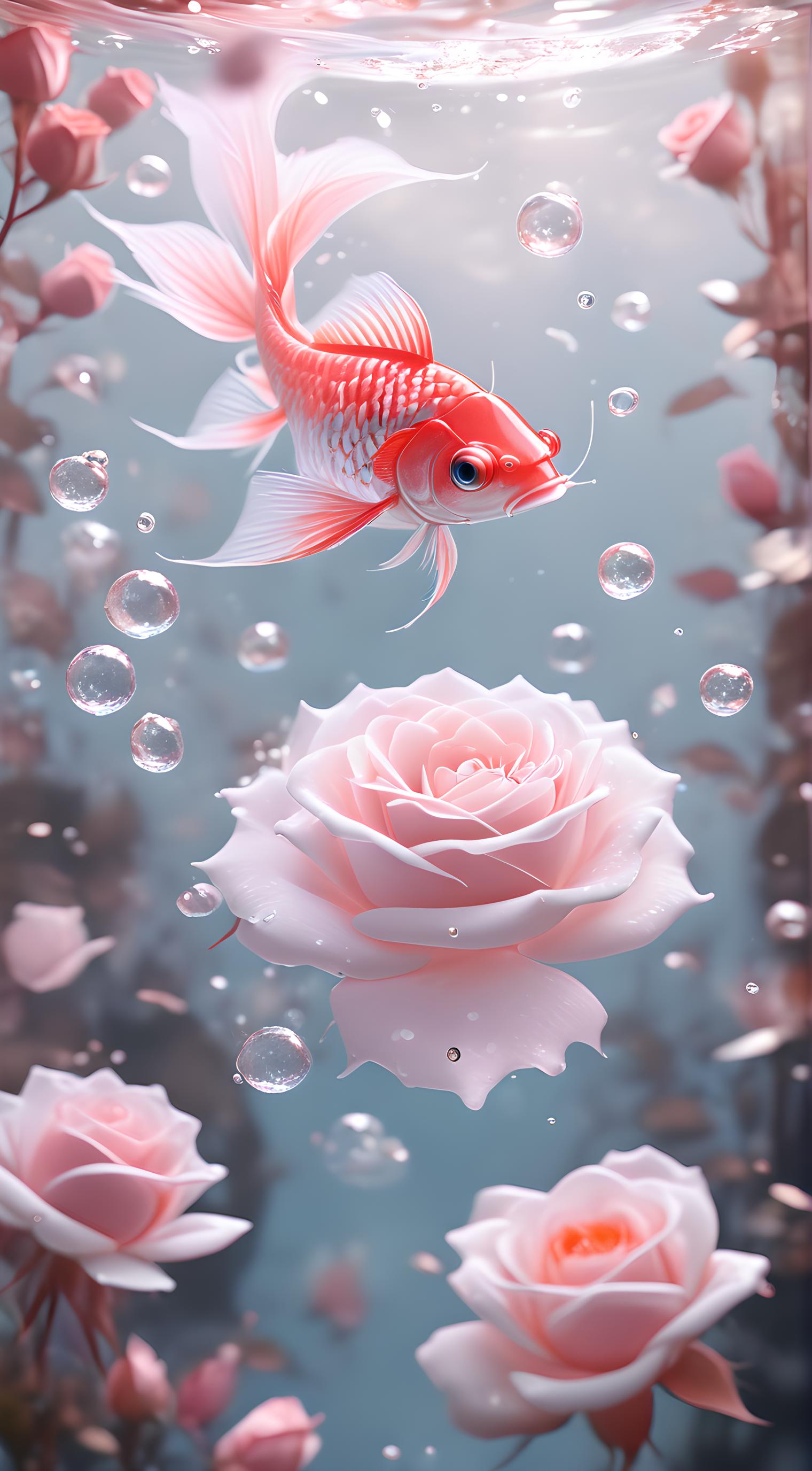 玫瑰和小鱼