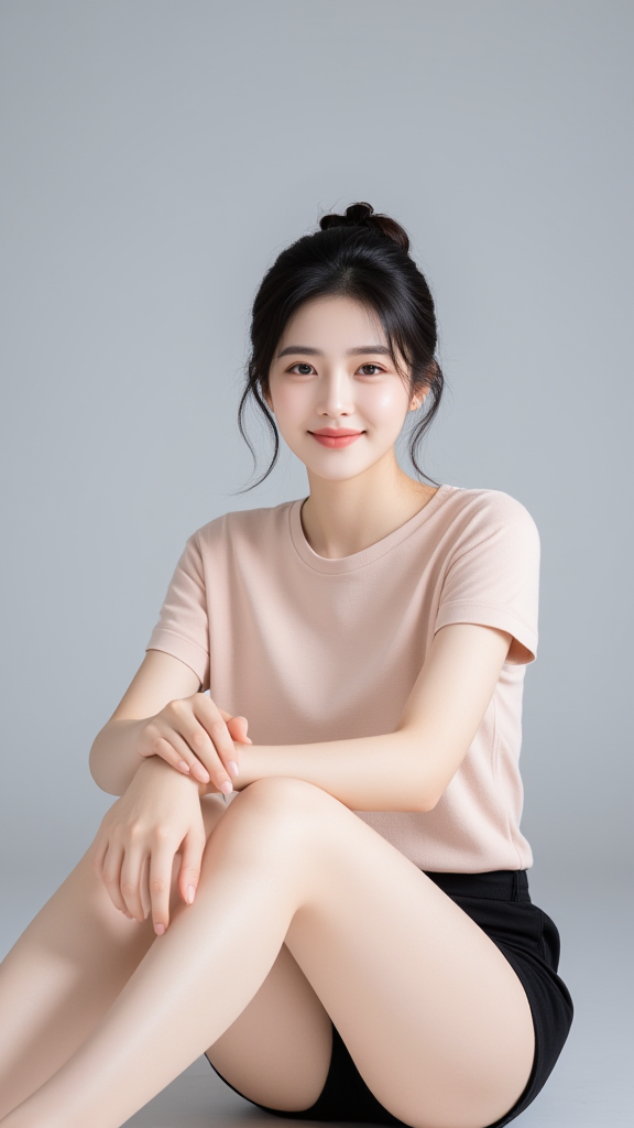 丸子头女孩