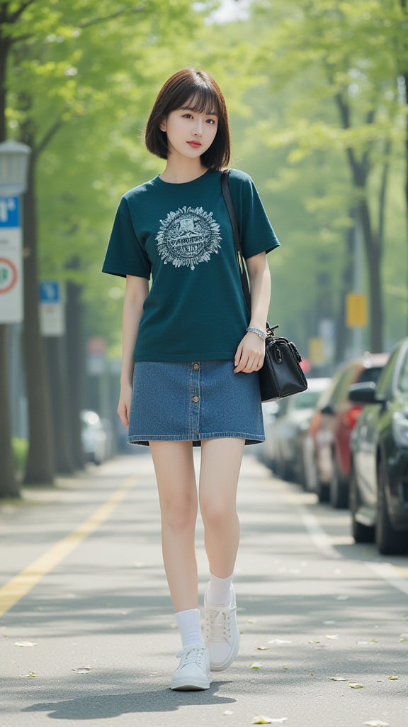 短发女孩