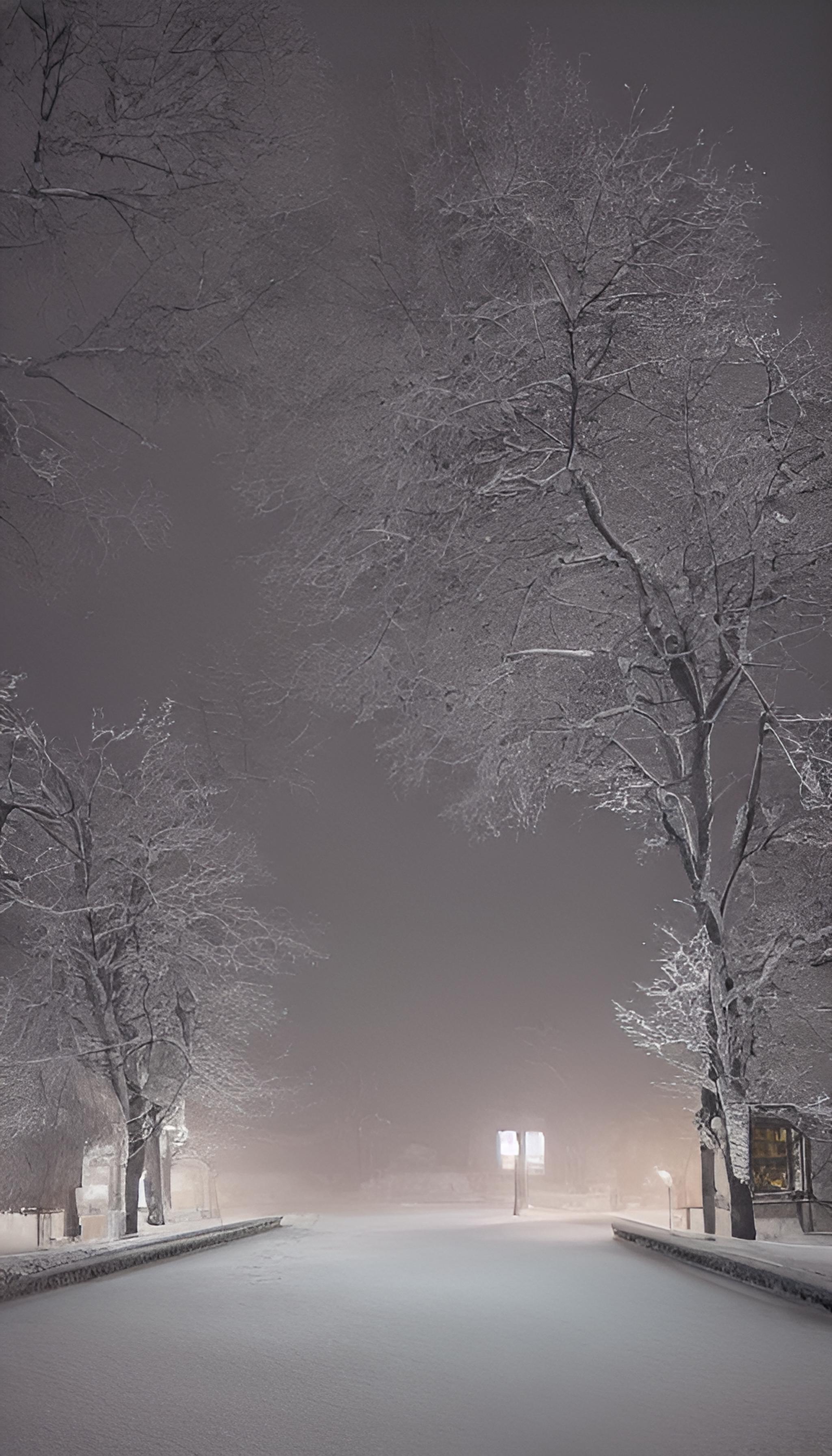 下雪夜晚