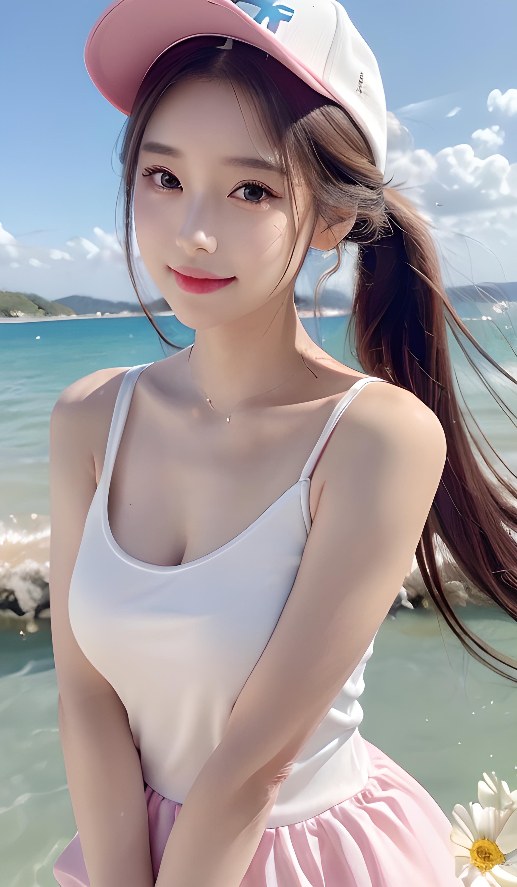 海边美女