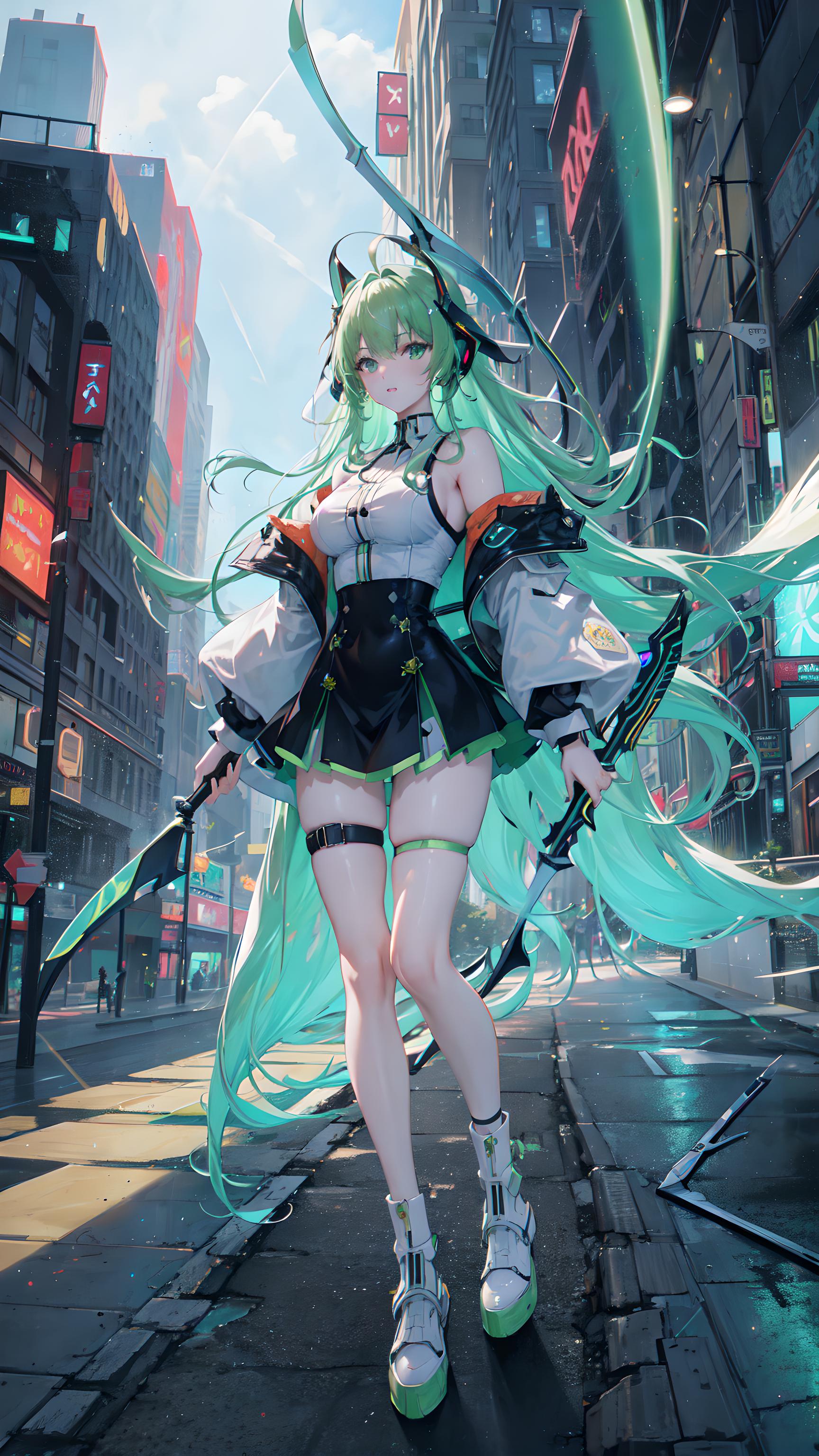 绿衣少女