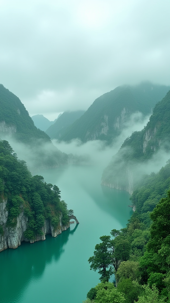 云雾缭绕的仙境