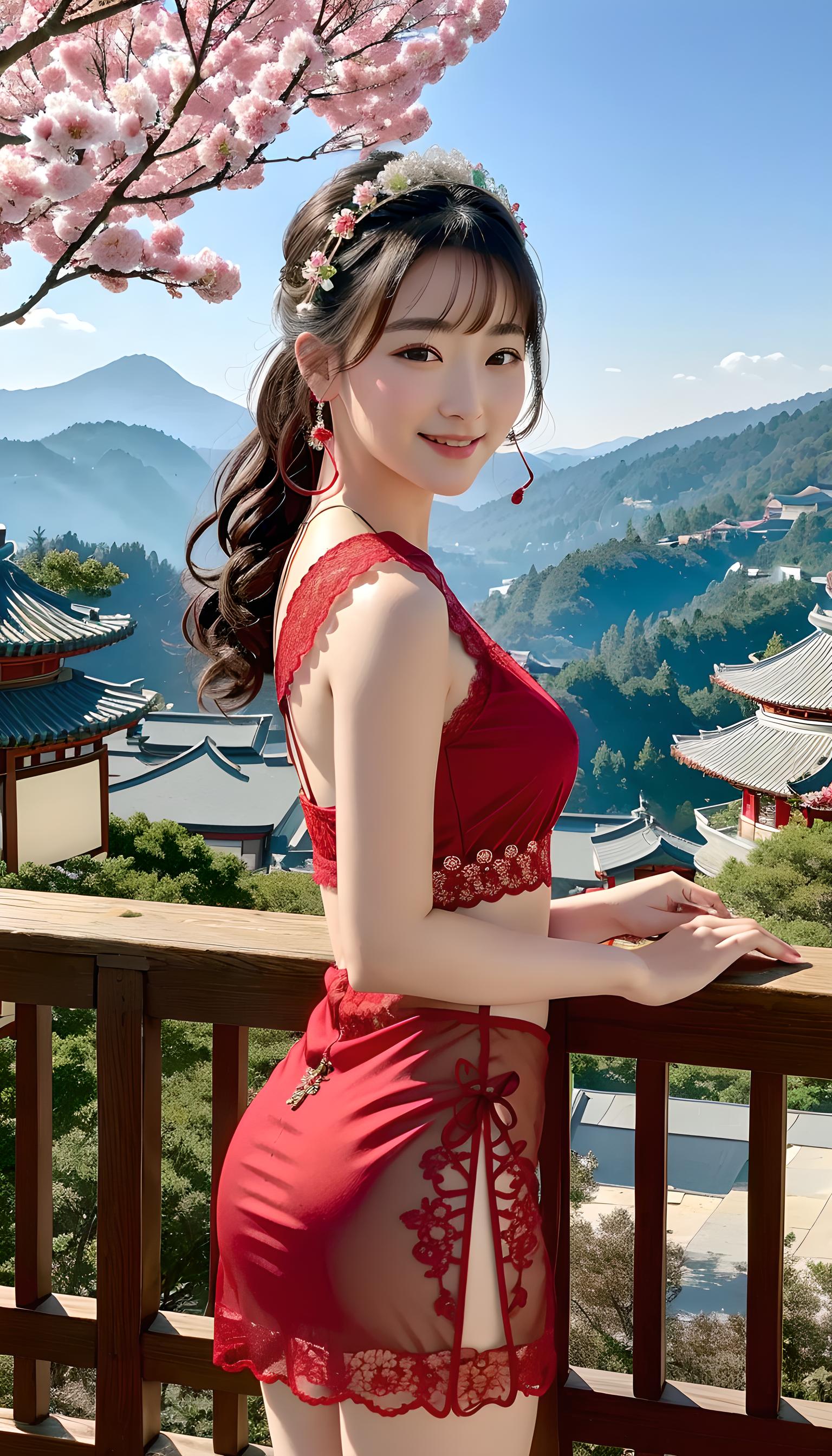 美人大红图