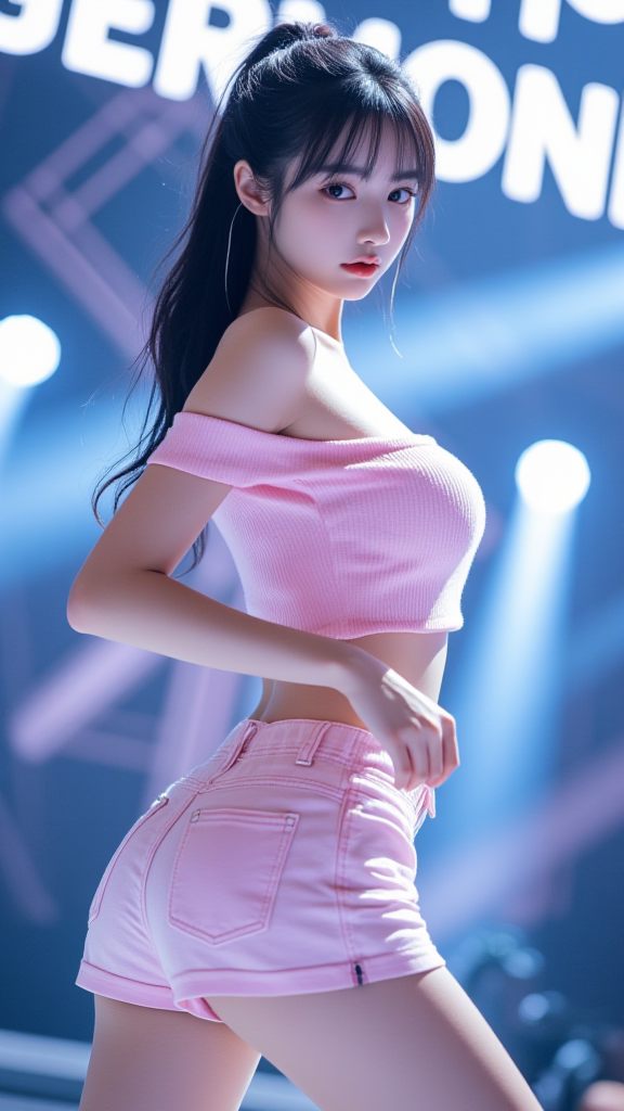 舞台上的女孩