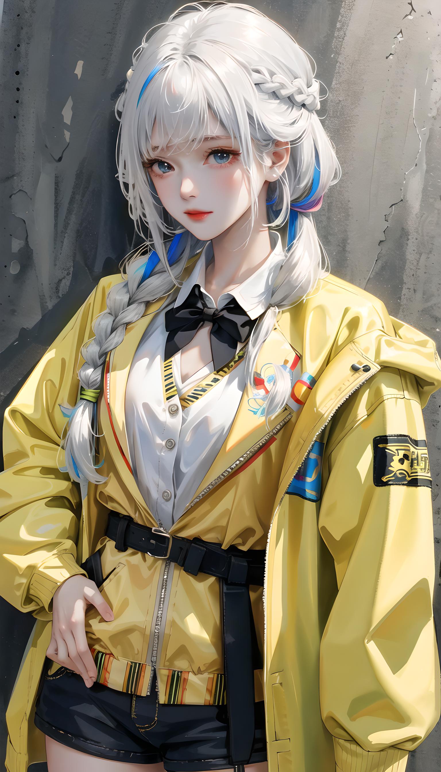 白毛少女