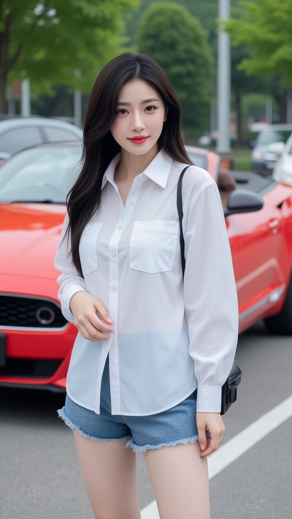 停车场女孩