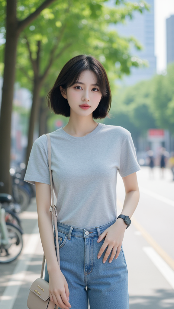 街拍美女