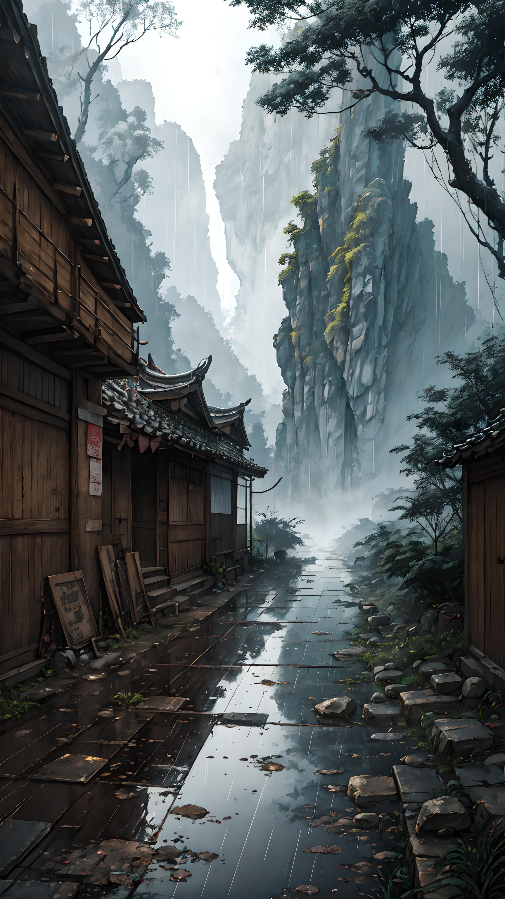 江南烟雨