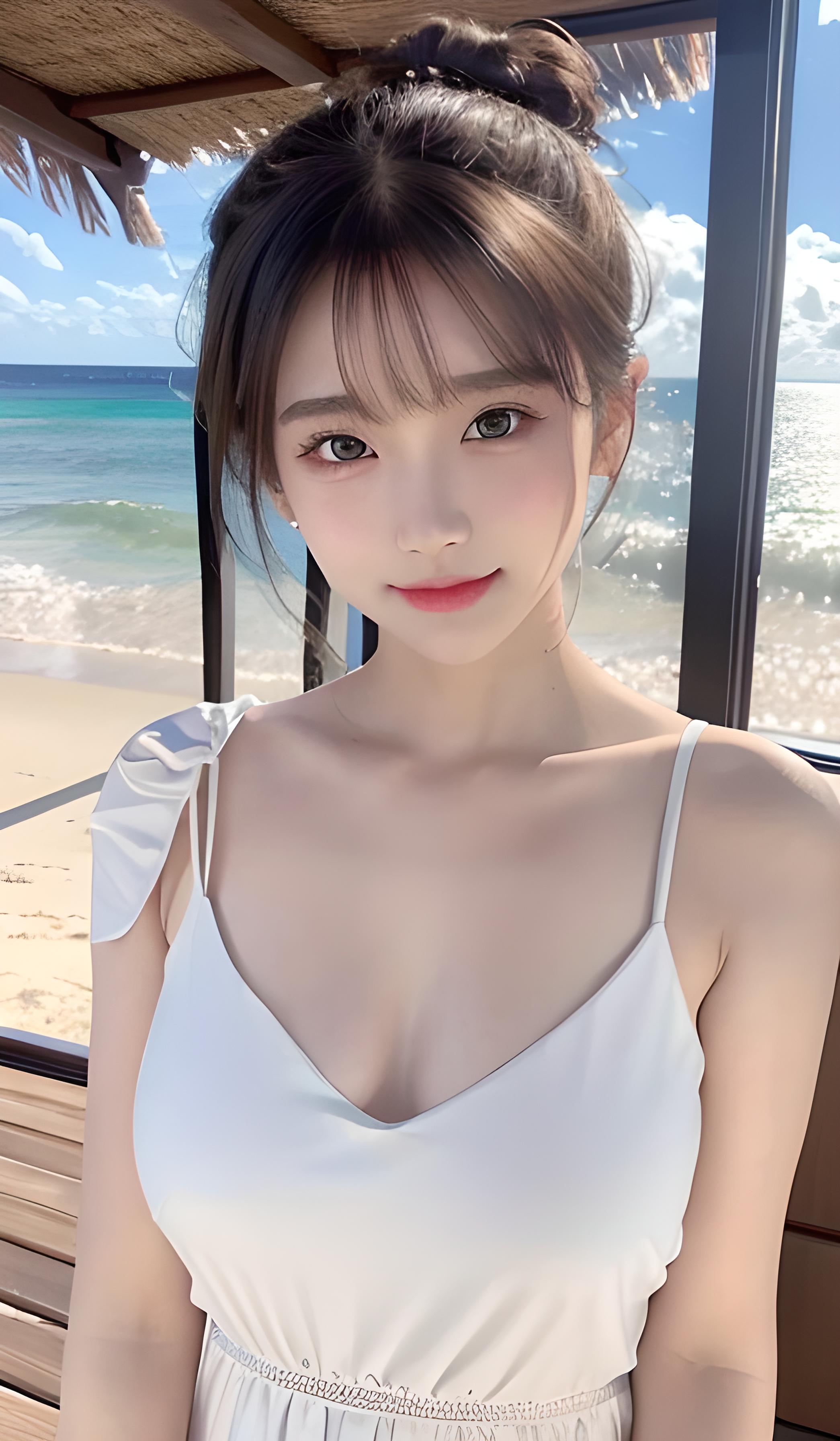 夏天的美少女