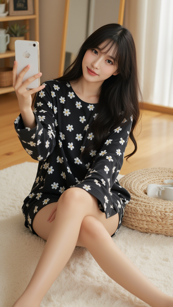 居家女孩自拍写真照片