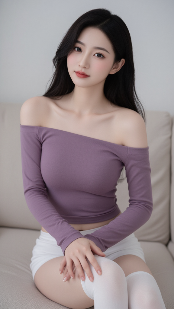 露肩美女