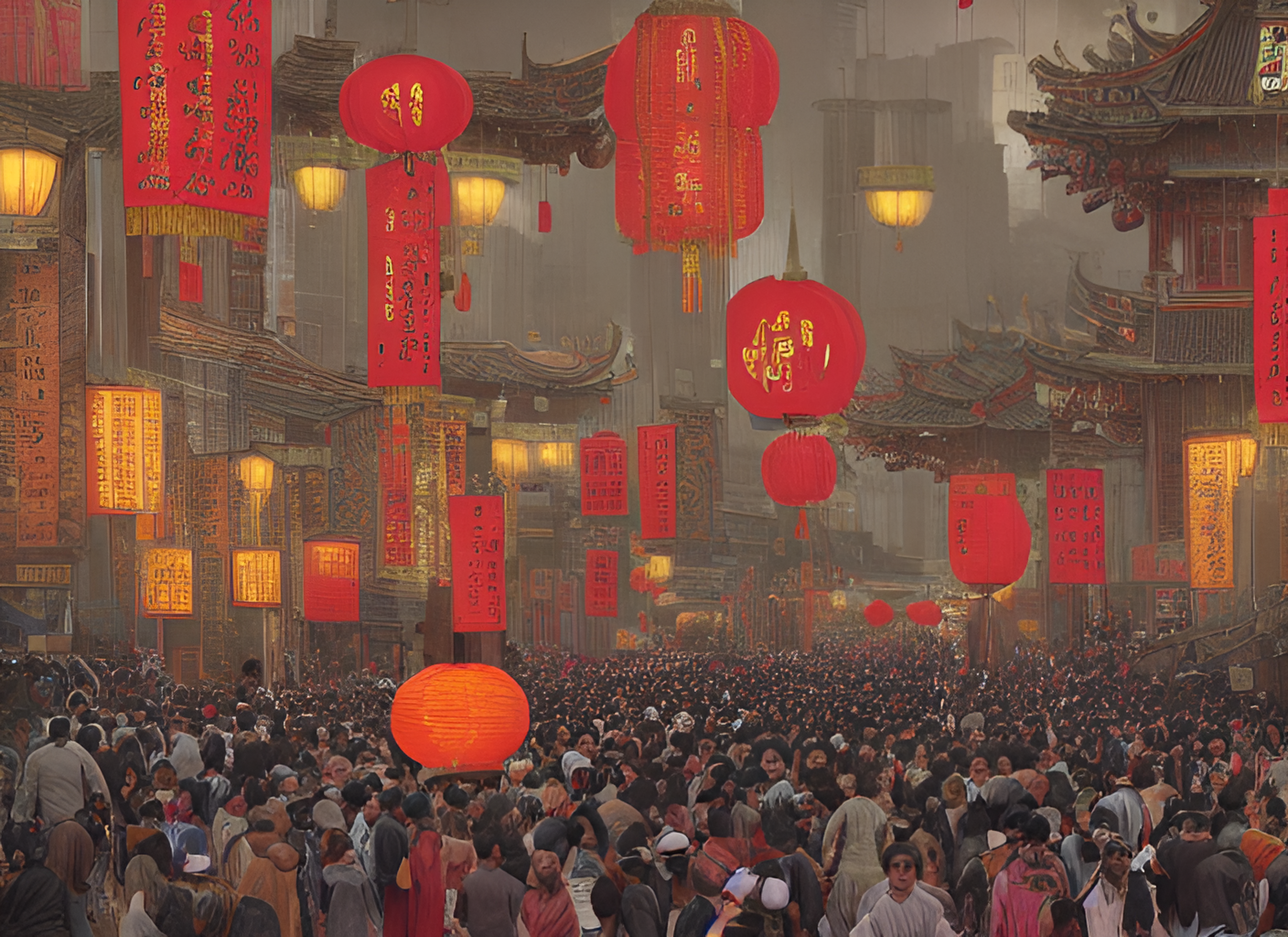 华灯初上