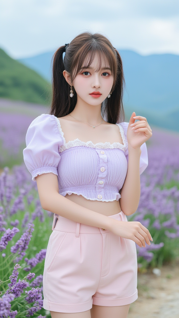 薰衣草庄园女孩