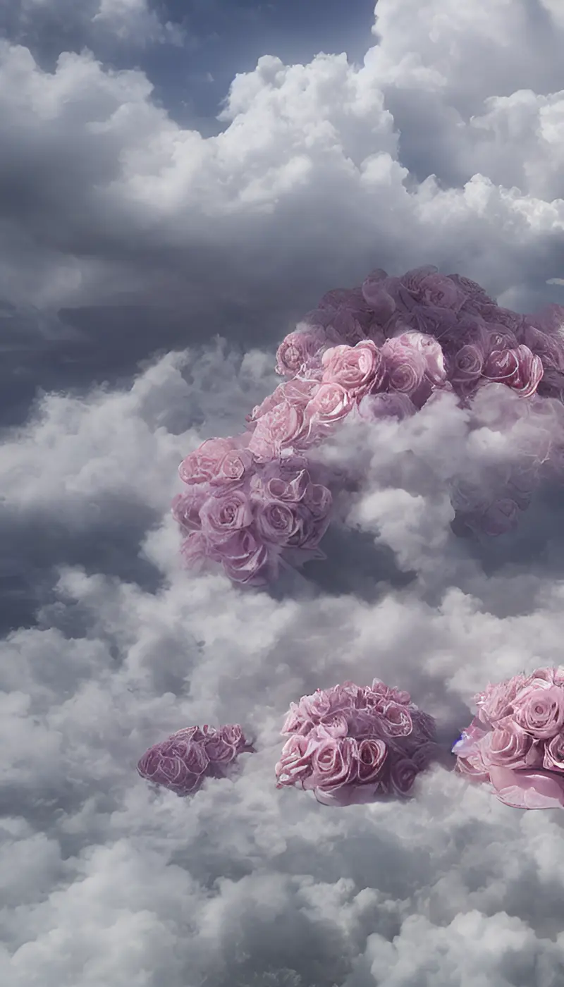 花在云中笑