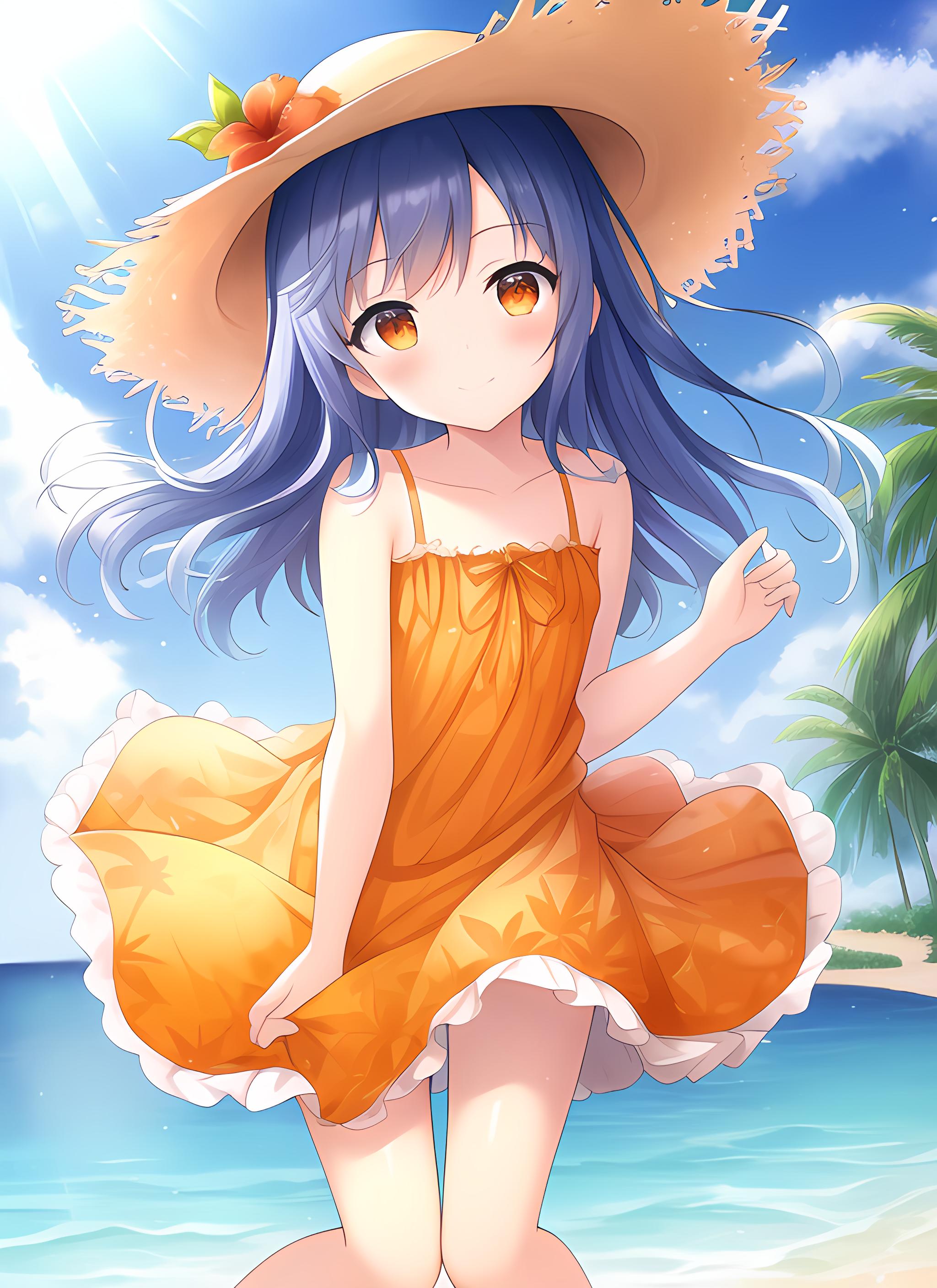 夏日美女