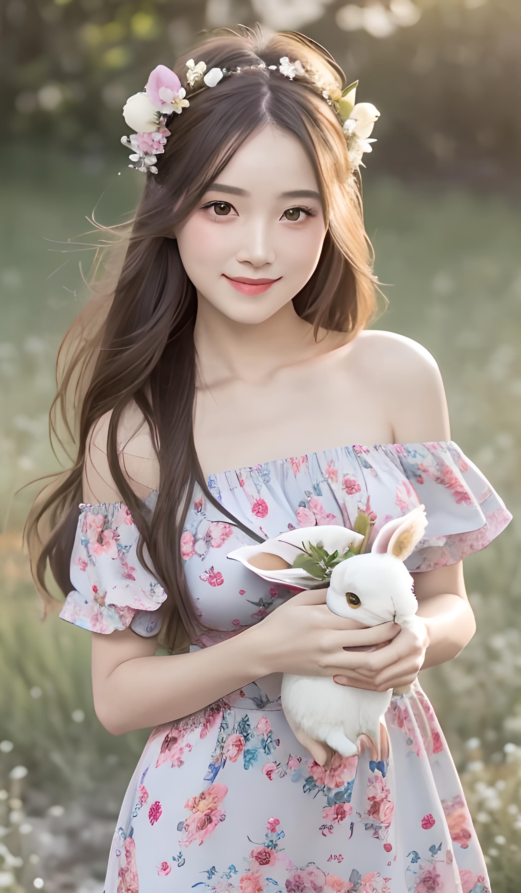 碎花连衣裙
