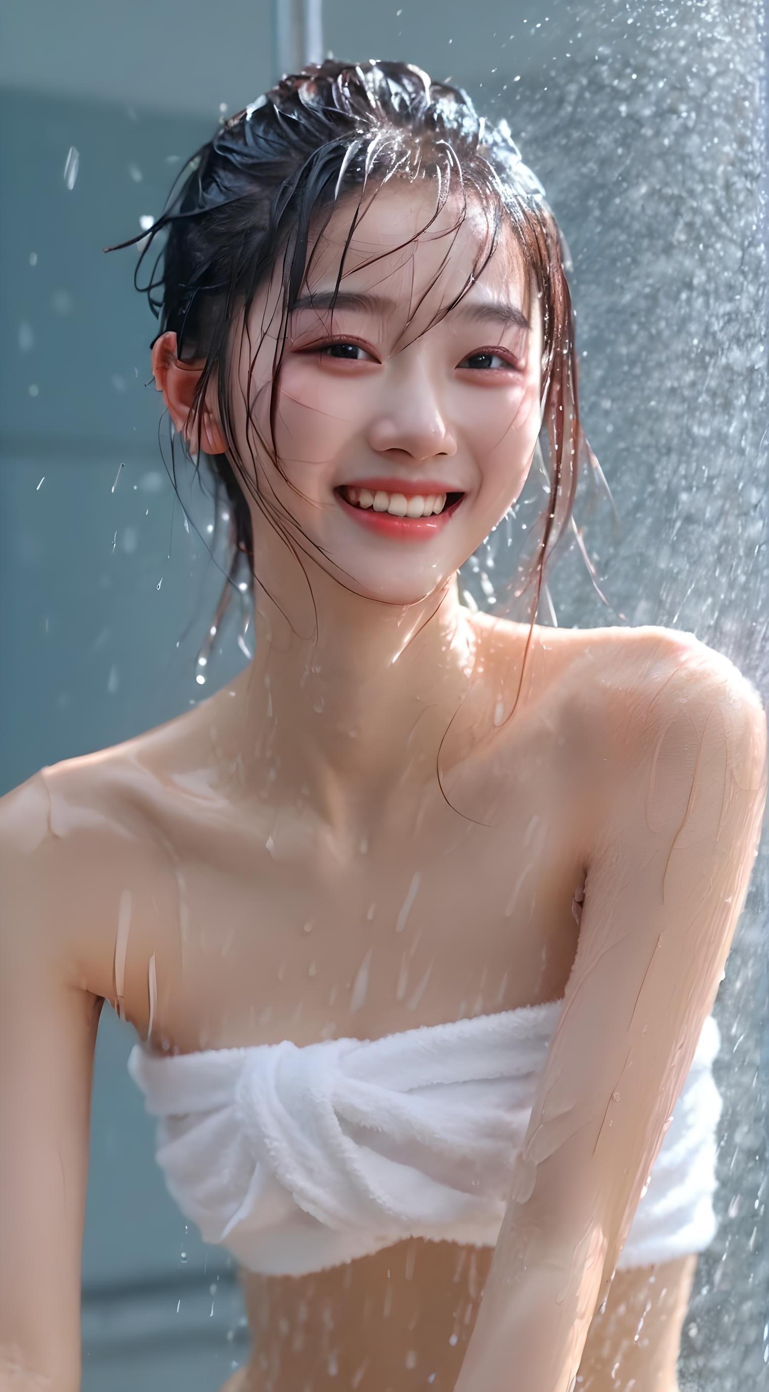 洗澡女孩