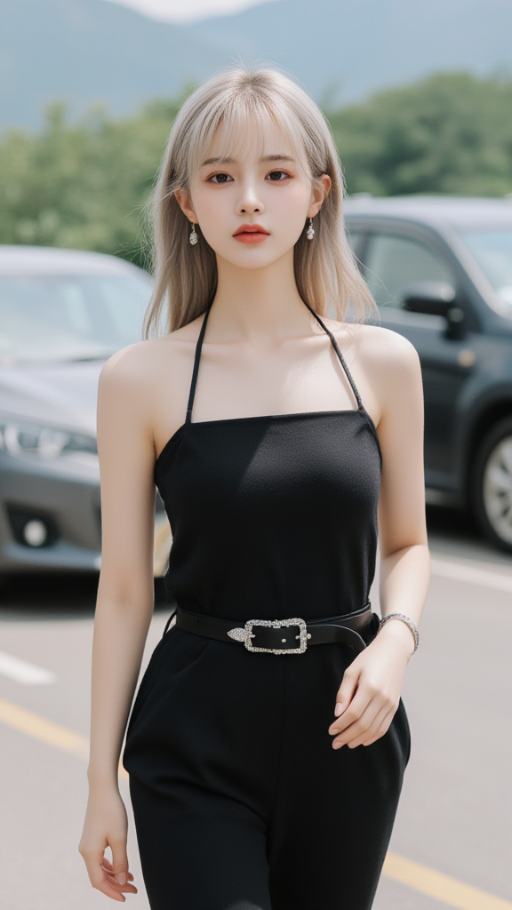 停车场女孩